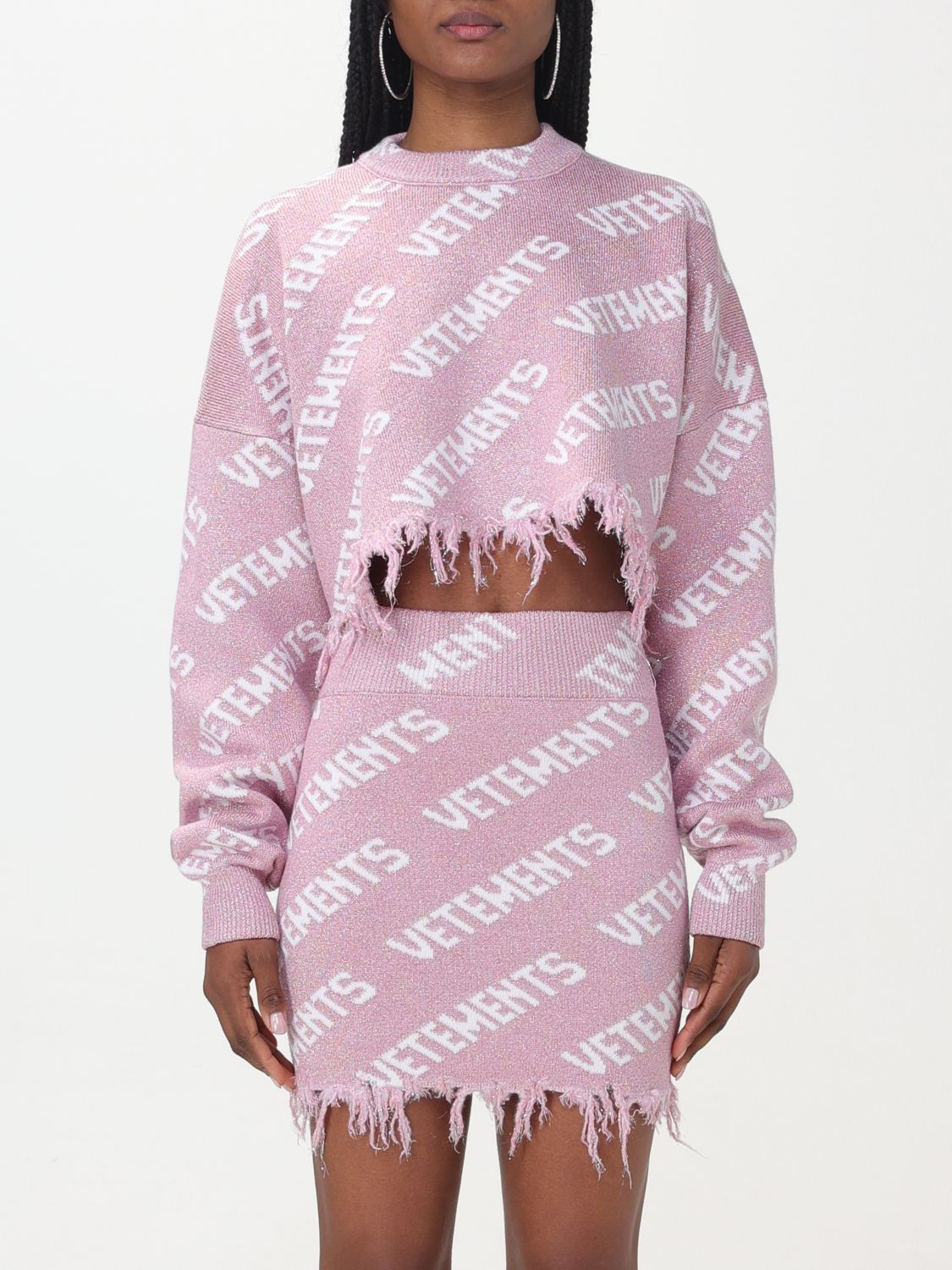 image of Vetements Sweater Woman Pink, Women's (Size Small)