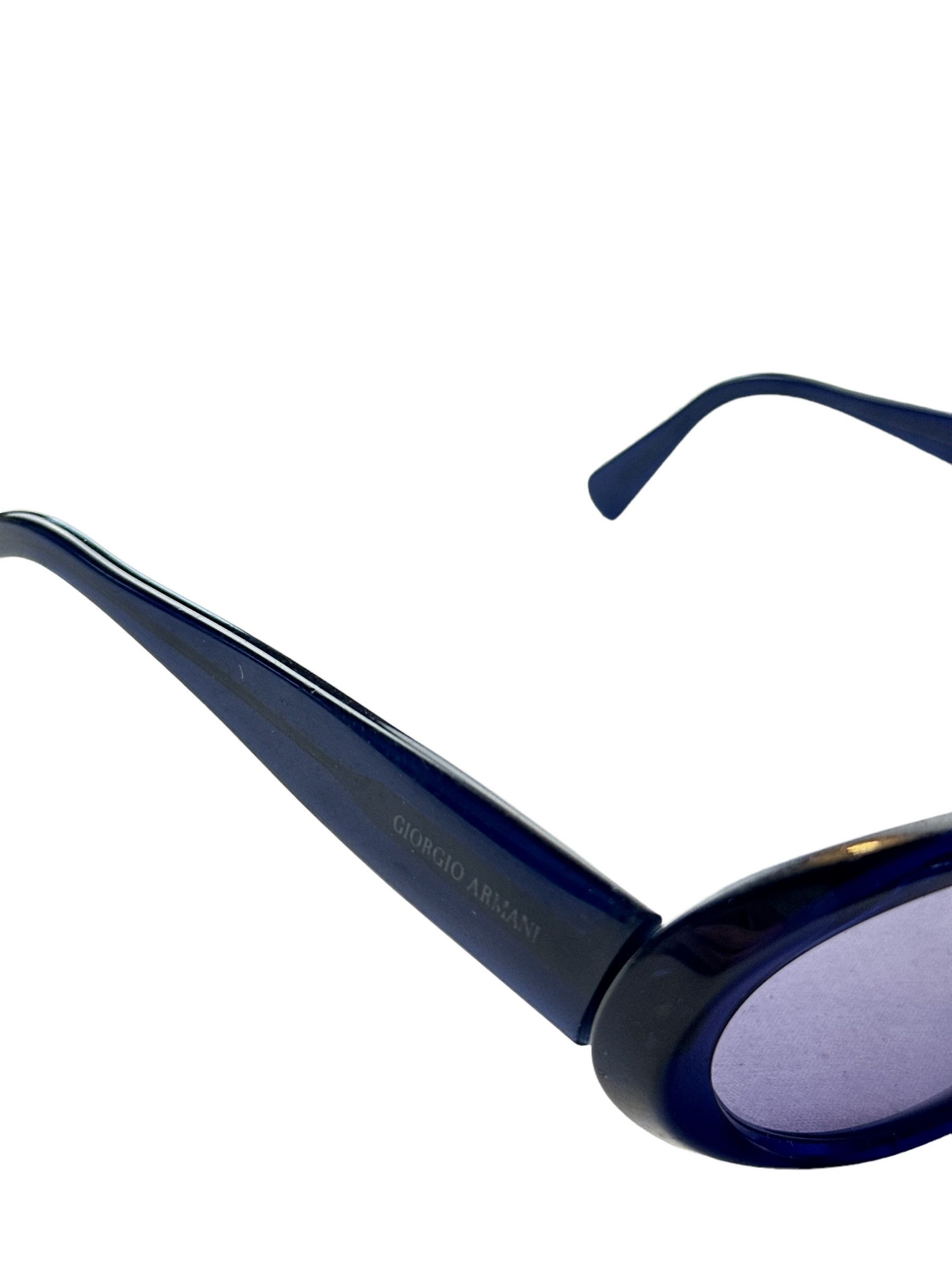 Giorgio Armani Armani Oval Goth Vintage Sunglasses Size ONE SIZE - 4 Thumbnail