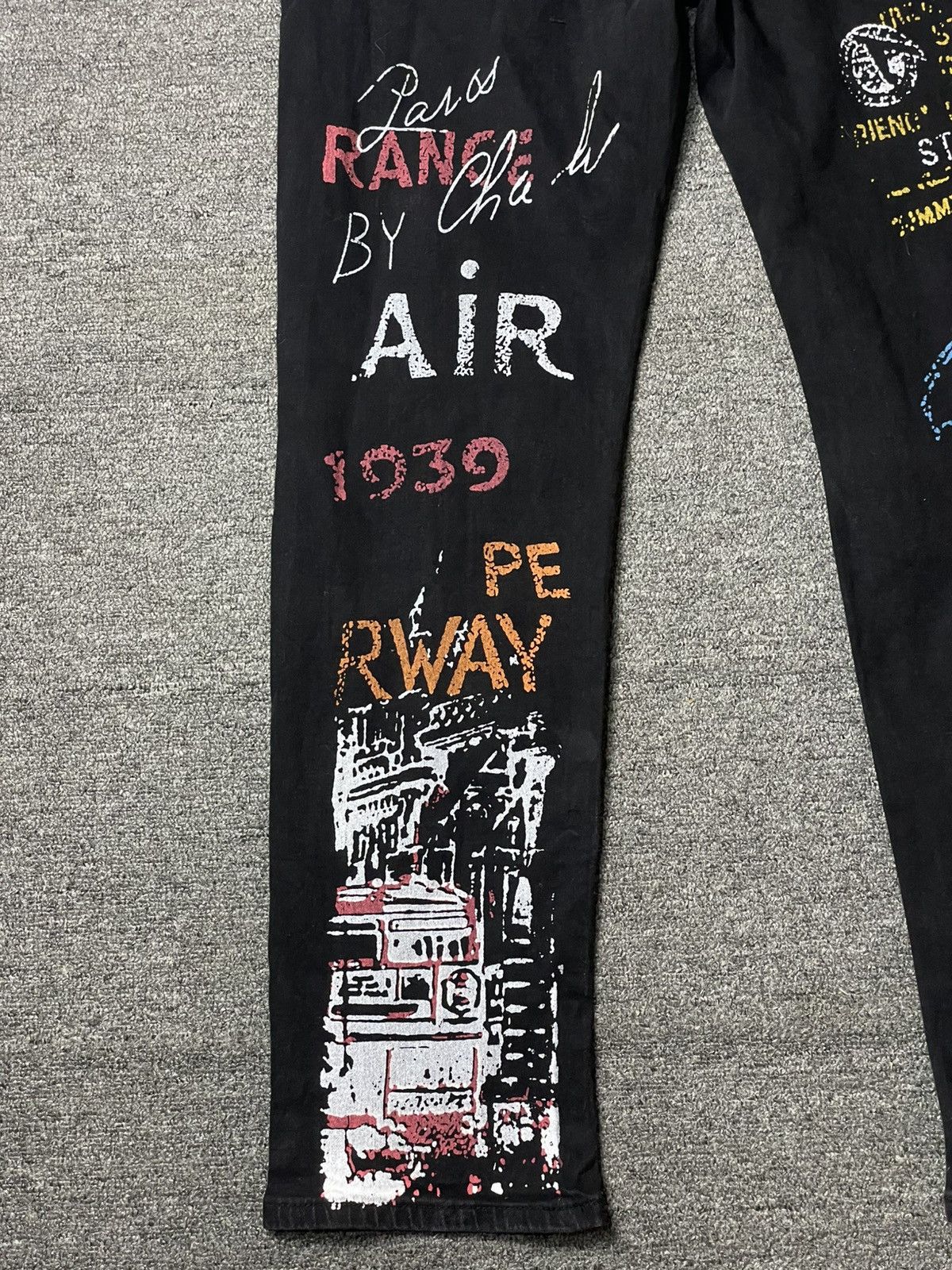Japanese Brand × Vintage Creative Graffiti Graphic Print Stretching Jeans (92) Size US 36 / EU 52 - 10 Thumbnail