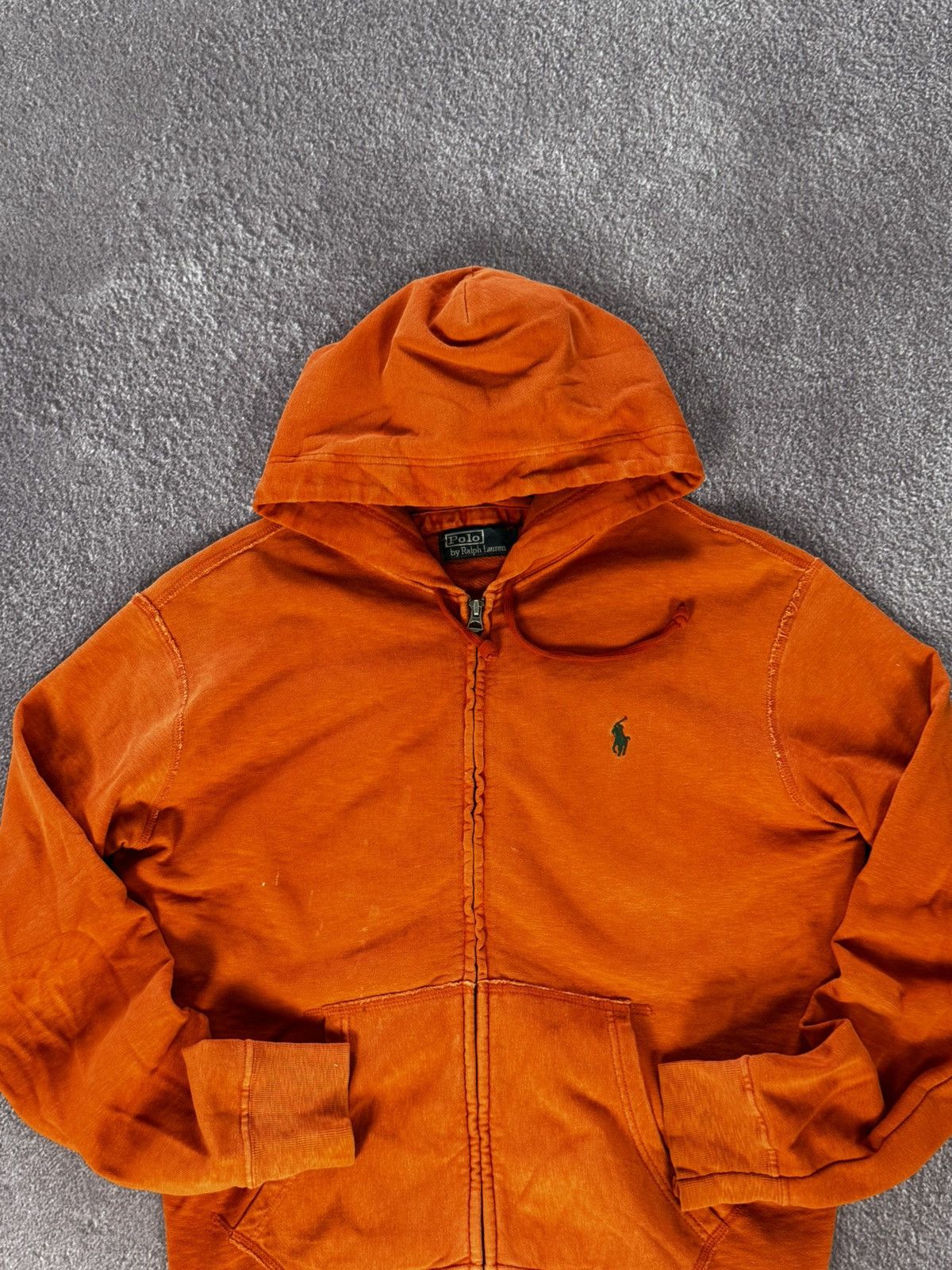 Polo Ralph Lauren Ralph Lauren Polo Orange Full Zip Hoodie Size US L / EU 52-54 / 3 - 3 Thumbnail