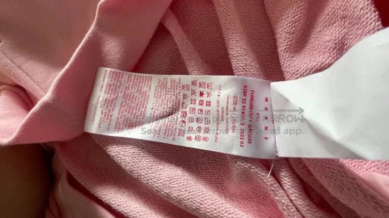 Marni Marni Pink Embroidered Men's Hoodie. Size US M / EU 48-50 / 2 - 5 Thumbnail