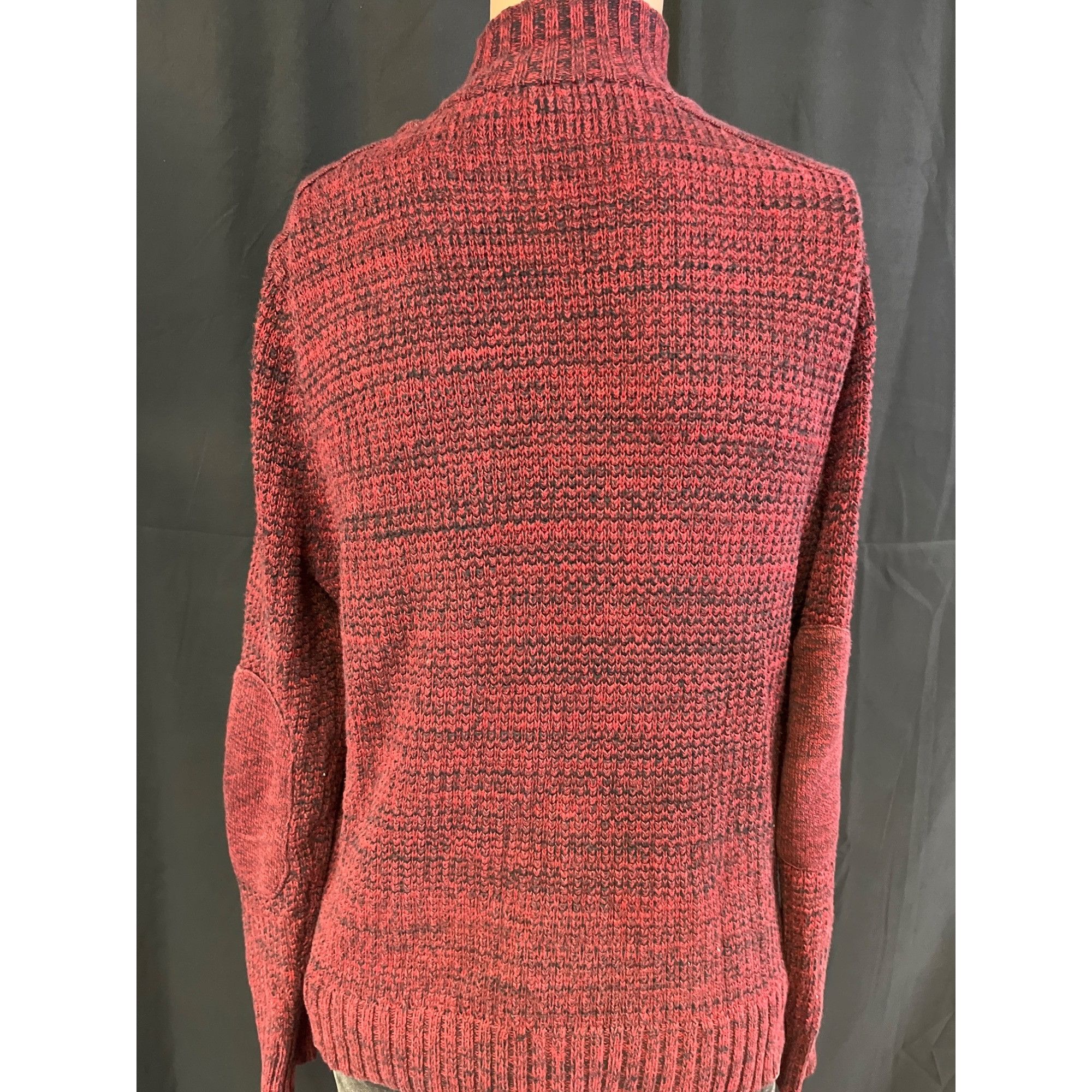 Express Express Men's Red Sweater/Knitted/Zip Up Sized M SKU 4097 Size US M / EU 48-50 / 2 - 2 Thumbnail