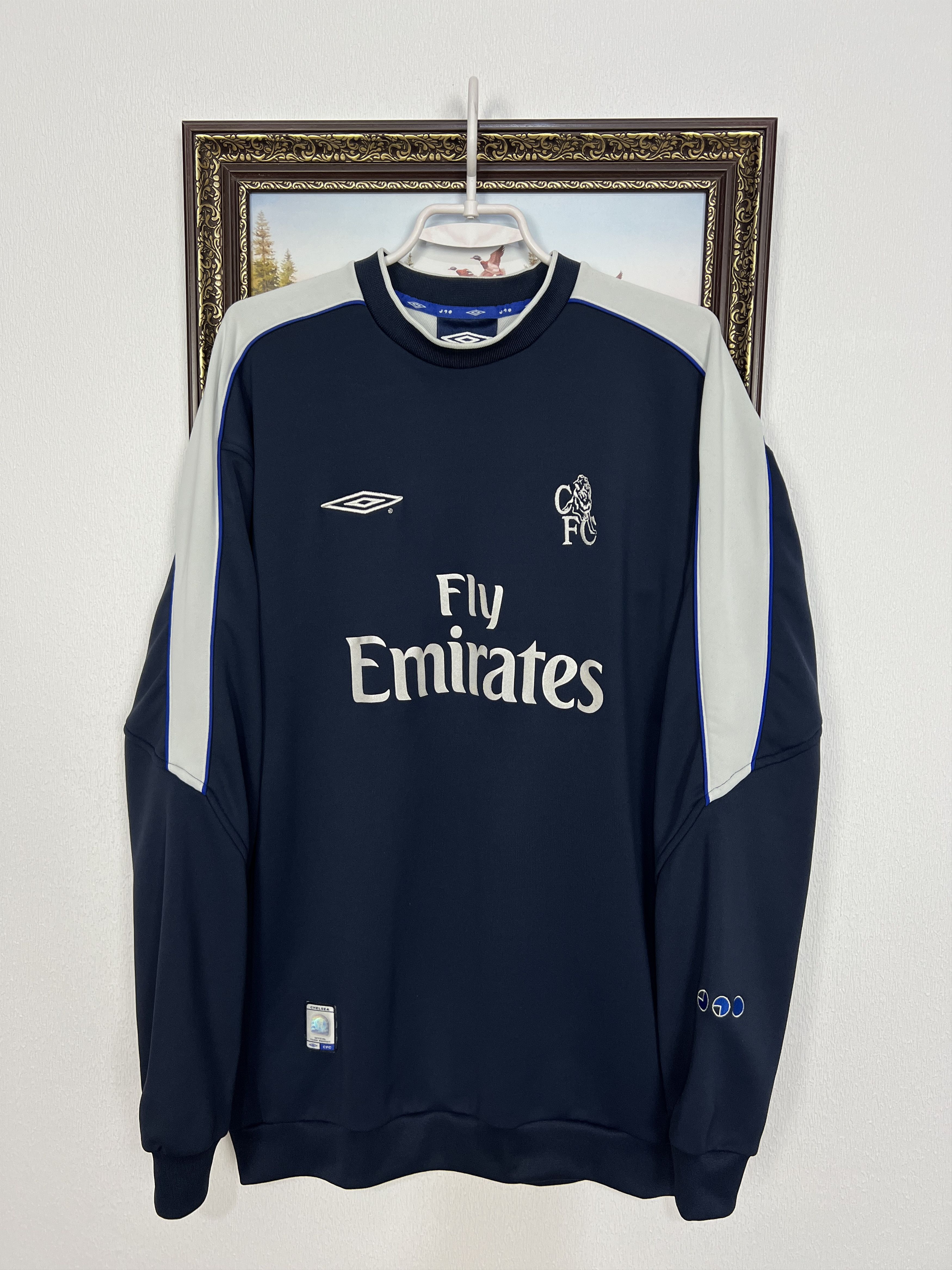 Umbro Vintage Chelsea Football Sweatshirt Soccer Train Crewneck Size US L / EU 52-54 / 3 - 1 Thumbnail
