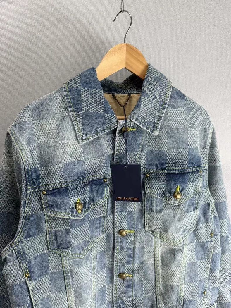 Louis Vuitton Louis Vuitton Checkerboard Denim Jacket-2506 Size L / US 10 / IT 46 - 3 Thumbnail