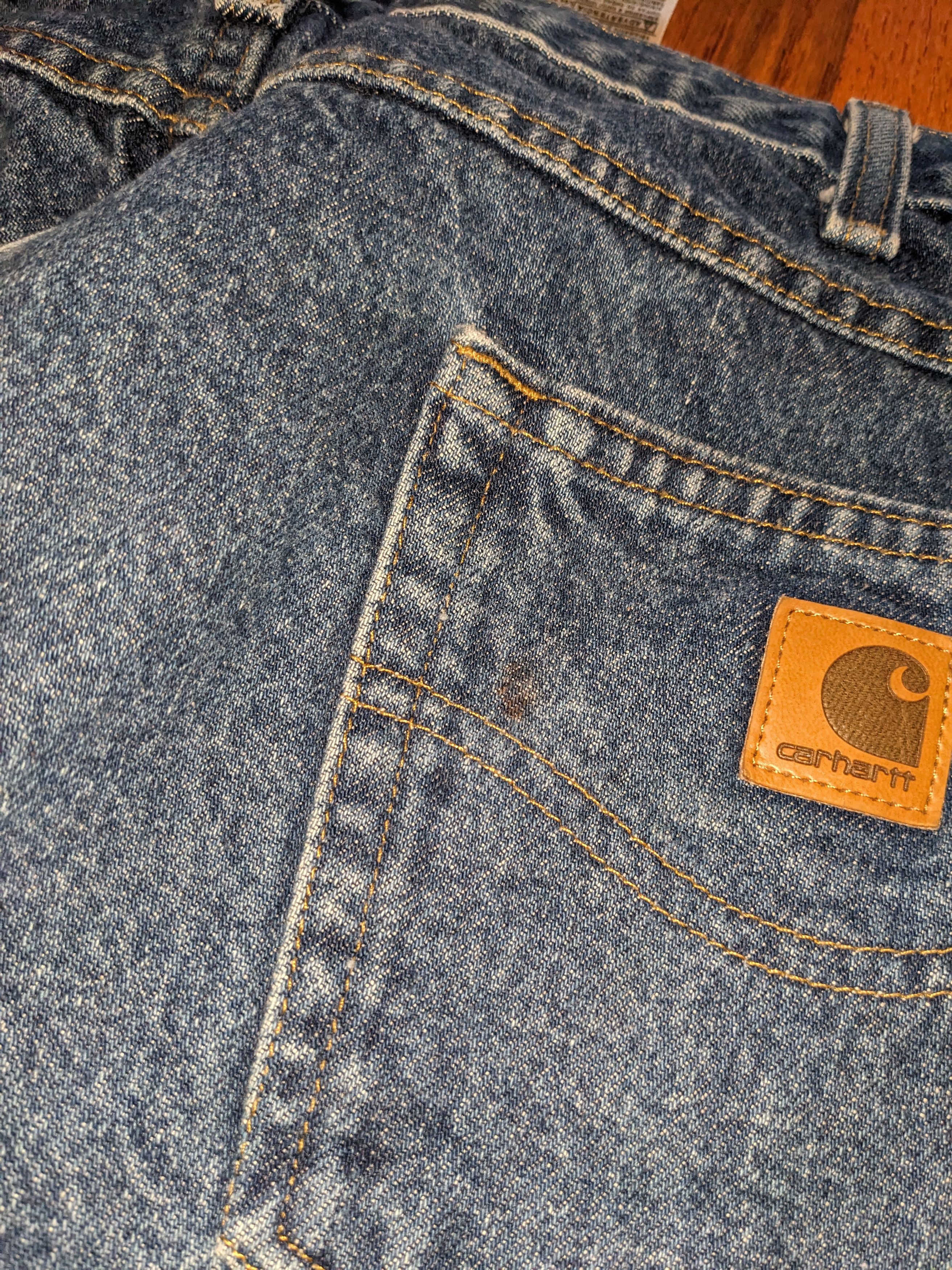 Carhartt × Vintage Carhartt B172 DST 35 x 32 Relaxed Fit Flannel Lined Denim Size US 35 - 4 Thumbnail