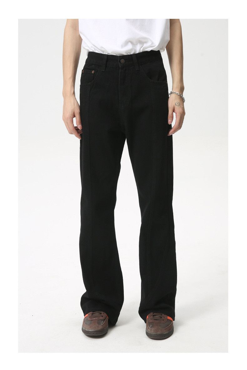 Japanese Brand × Jean Black cleanfit high street simple flared casual jeans Size US 34 / EU 50 - 1 Thumbnail