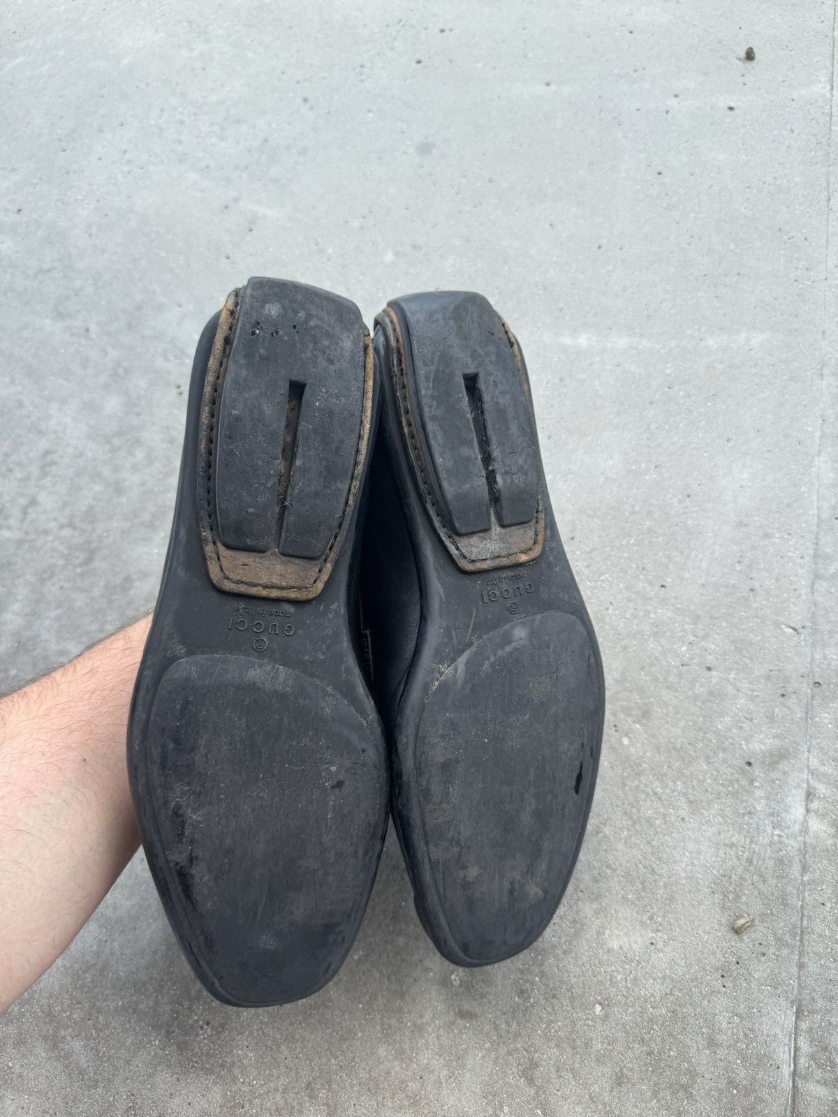 Gucci Vintage Gucci Leather Loafers archive avantgarde style Size US 8 / EU 41 - 6 Thumbnail
