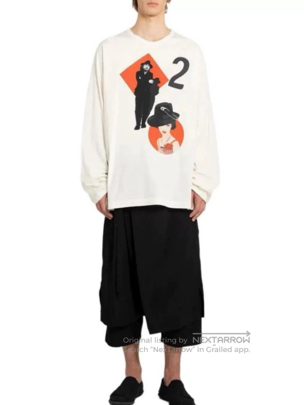 Yohji Yamamoto Yohji Yamamoto Poker Print Long Sleeve T. Size US M / EU 48-50 / 2 - 4 Thumbnail