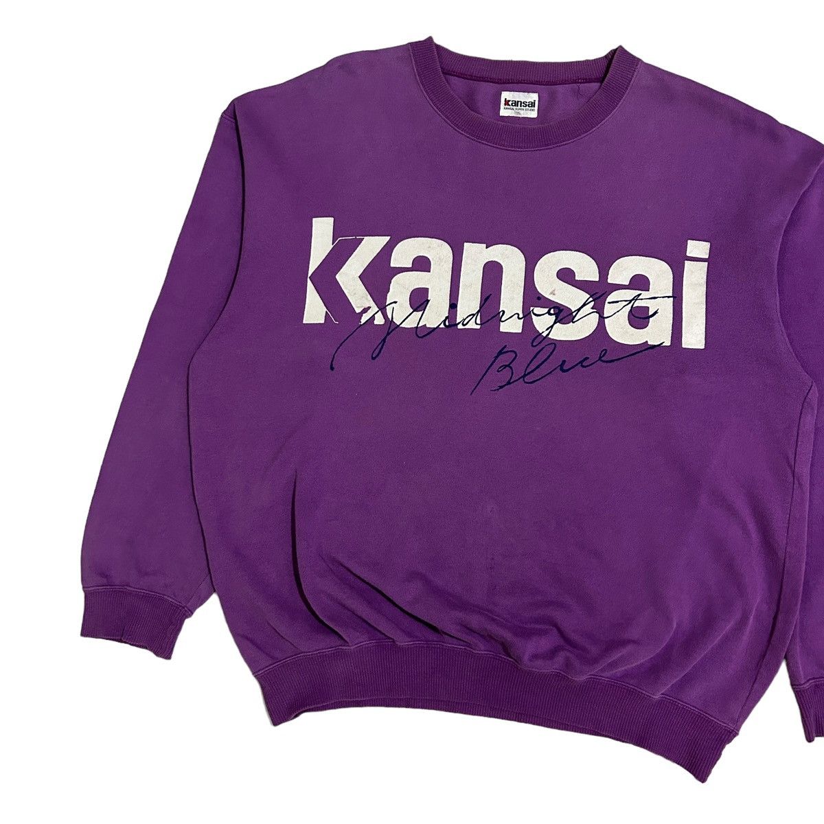 Japanese Brand 1990s Kansai Yamamoto - Midnight Blue Size US XL / EU 56 / 4 - 3 Thumbnail