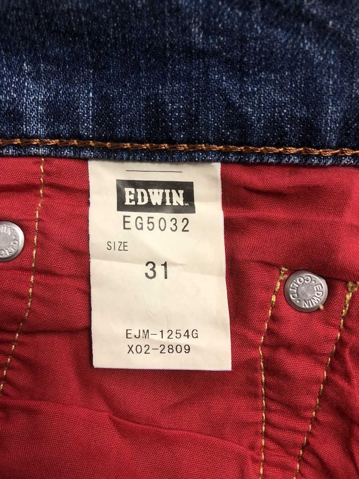 Edwin Vintage Japanese BlueTrip Edwin 503 Distressed Jeans Size US 34 / EU 50 - 21 Thumbnail