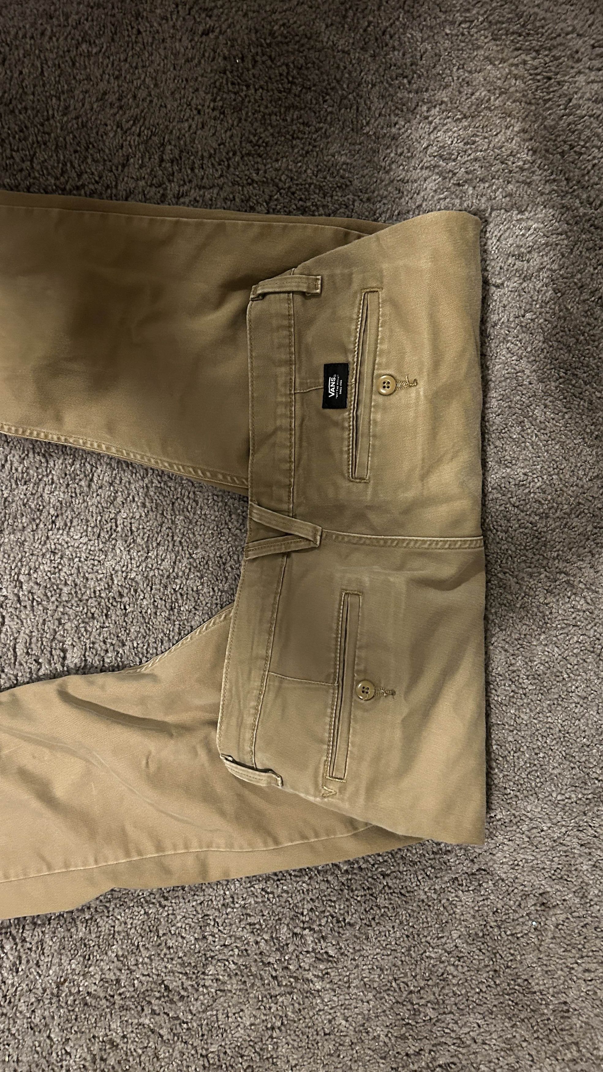 Vans Vans Khaki and Olive Chinos Size US 33 - 3 Thumbnail