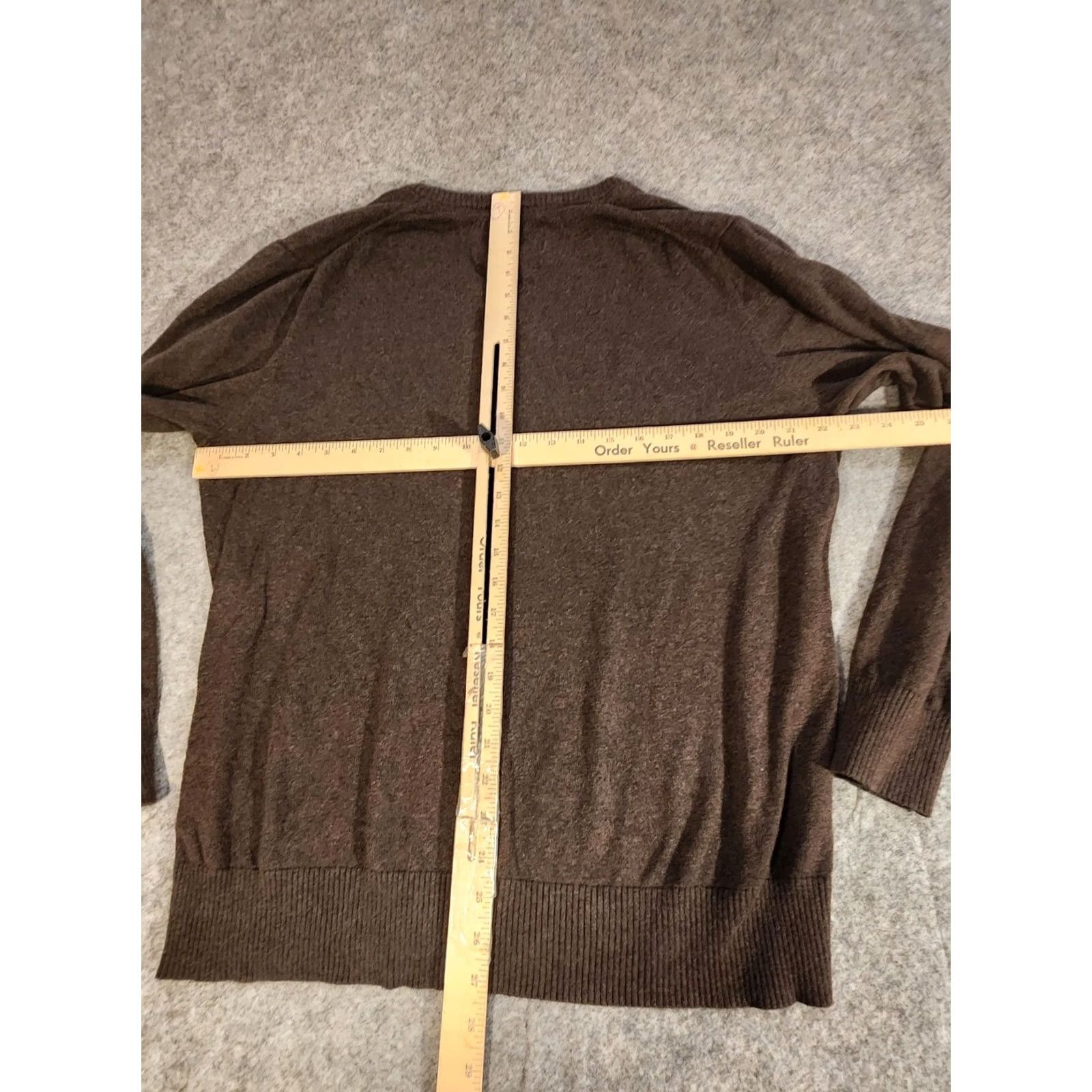 Eddie Bauer Eddie Bauer Sweater Mens Large Brown Cotton Cashmere V-Neck Knit Pullover Size US L / EU 52-54 / 3 - 5 Thumbnail