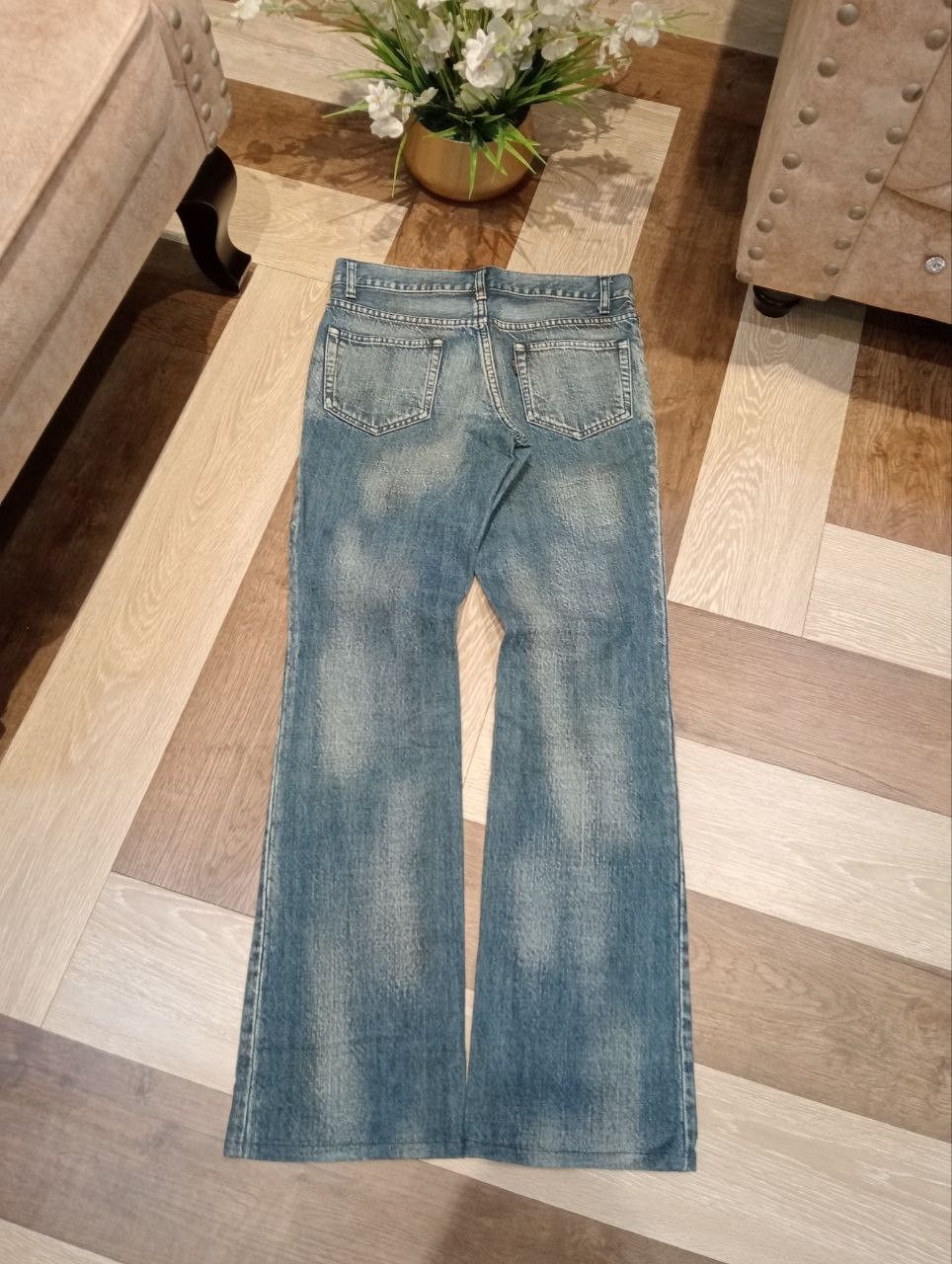 5351 POUR LES HOMMES JAPAN BLUE WASHED FLARED DENIM