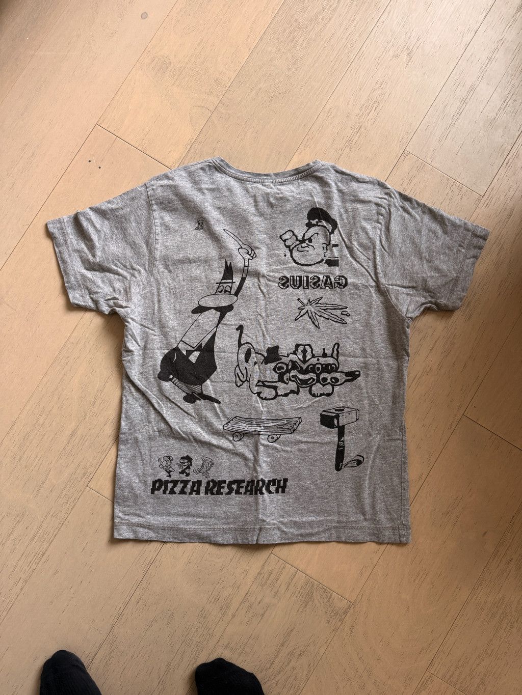 Other GASIUSS Heather Grey Pizza T-Shirt Size US L / EU 52-54 / 3 - 2 Thumbnail