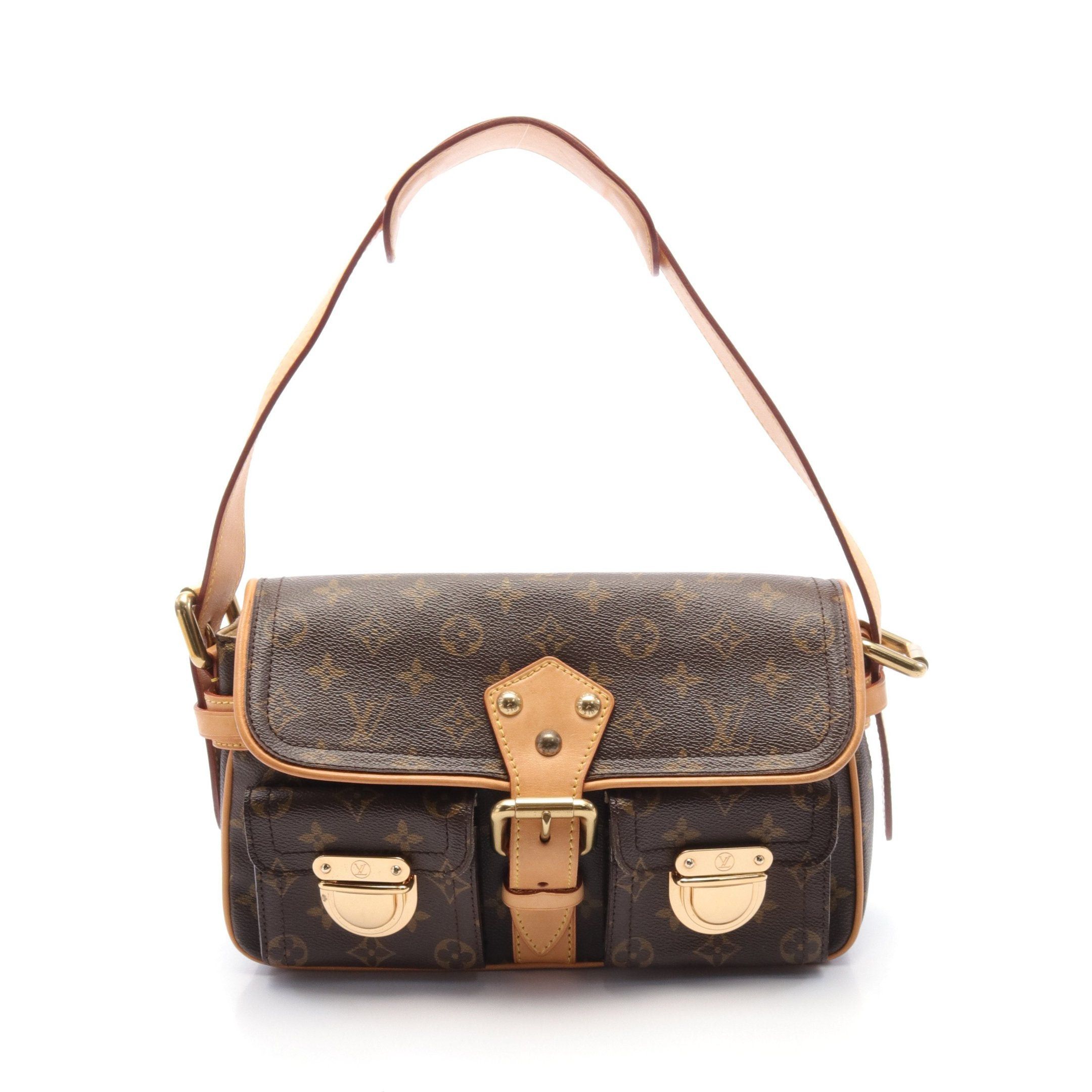 Louis Vuitton Louis Vuitton Hudson Pm Monogram Shoulder Bag Leather Brown Size ONE SIZE - 1 Thumbnail