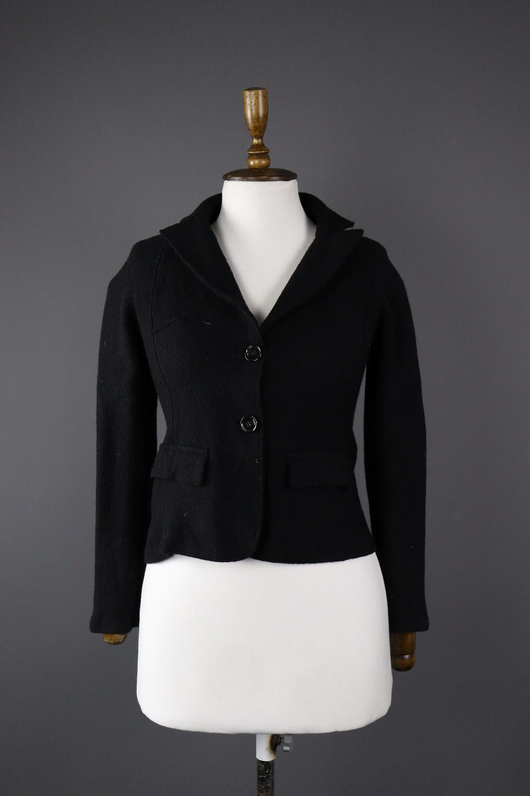 Designer Marc Cain Wool Classic Basic Casual Blazer Jacket Size 3 Size M / US 6-8 / IT 42-44 - 1 Thumbnail