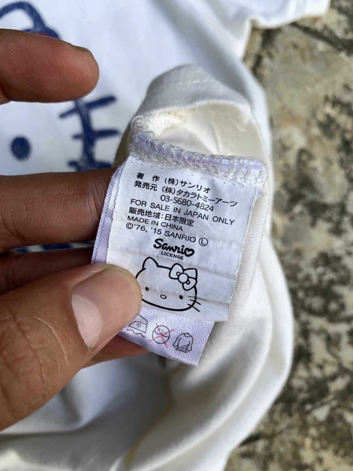 Anime × Cartoon Network × Japanese Brand y2k Hello Kitty by Breeze Japan Broken Big Graphic Baby Tee Size S / US 4 / IT 40 - 9 Thumbnail