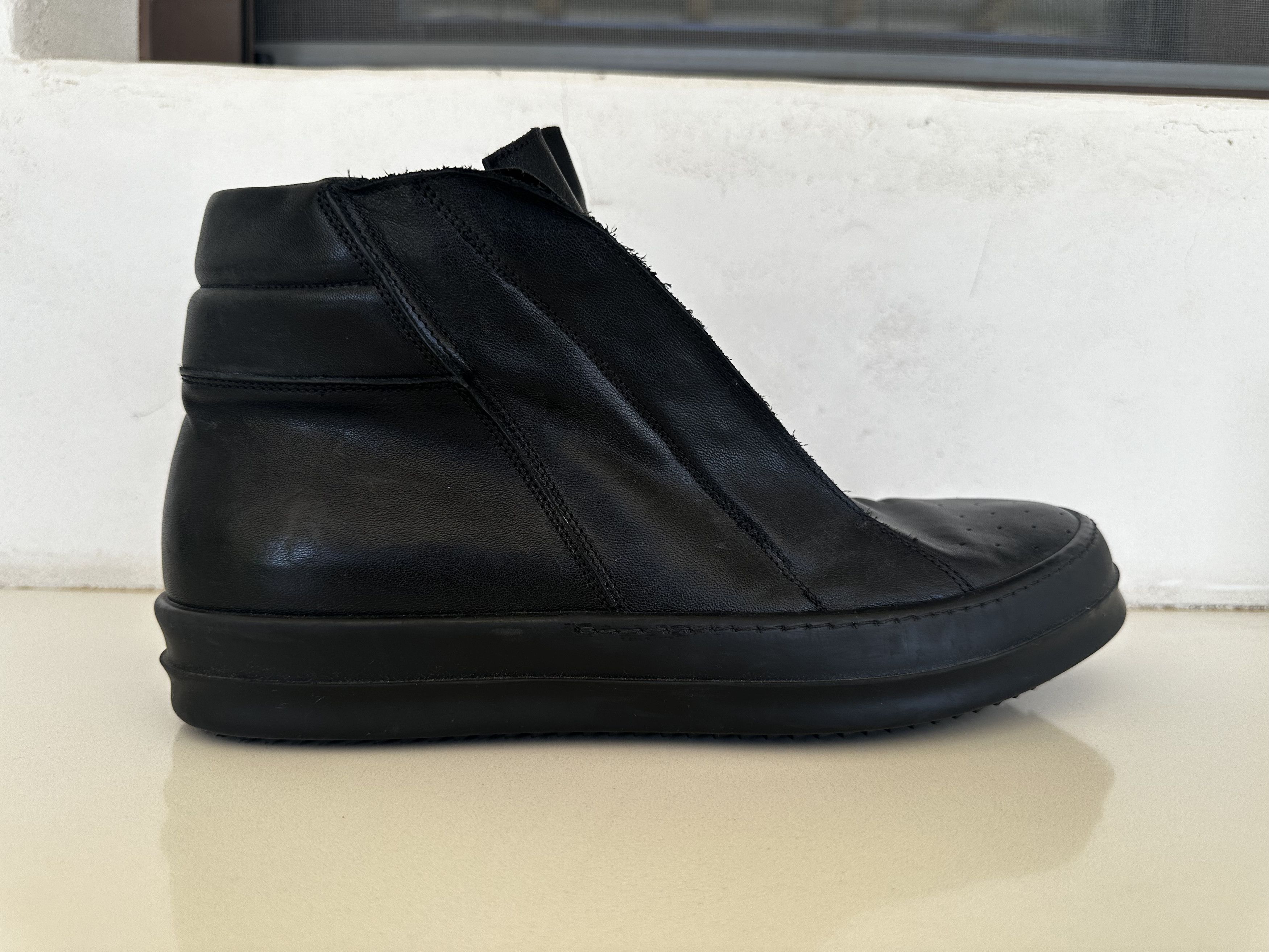 Rick Owens Rick Owens Men s Brushed Leather Island Dunk Shoes Grailed