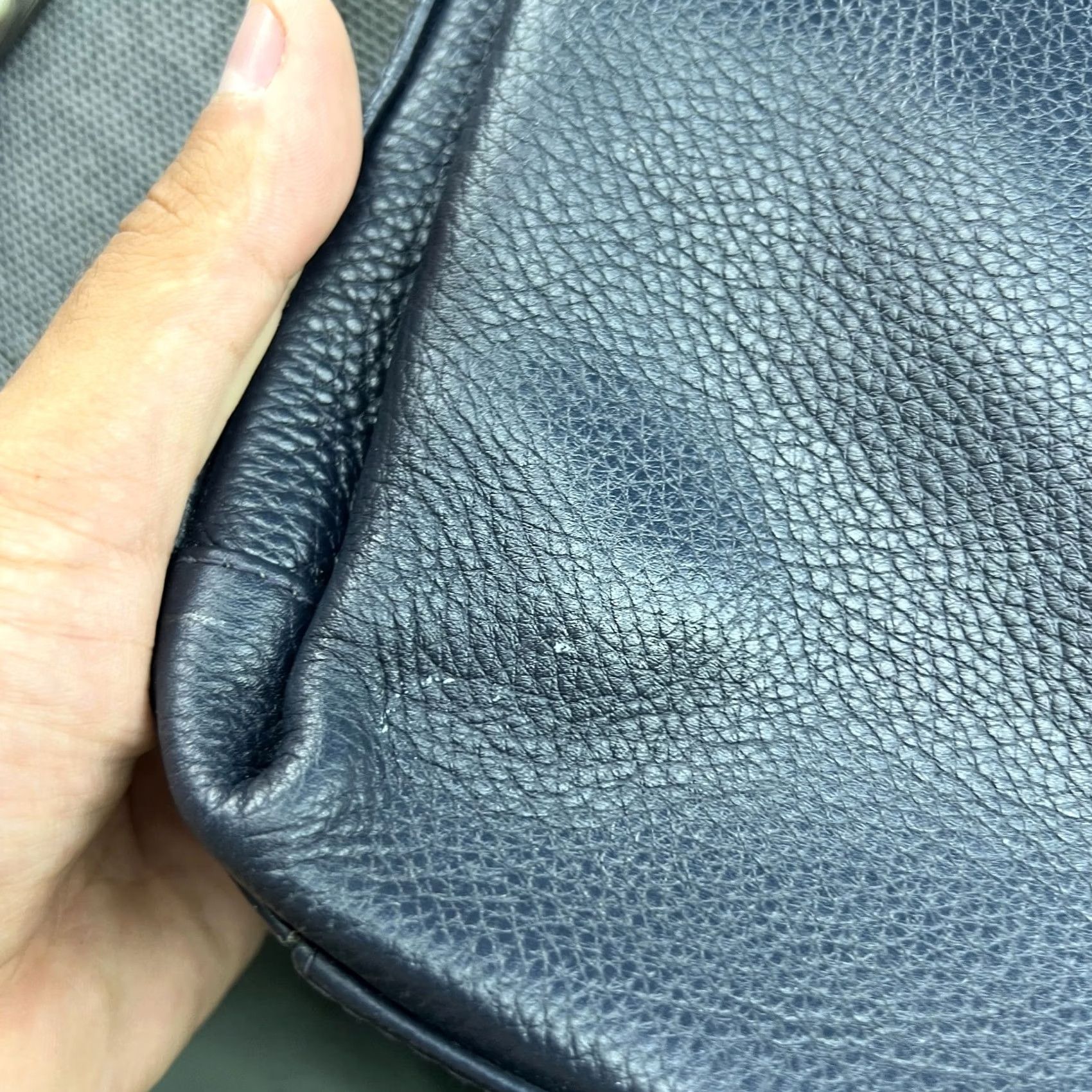 Vintage ADAX ELLINOR Leather Shoulderbag Womens Blue w/ Wallet Shoulder Bag Leather Bag Size ONE SIZE - 2 Thumbnail