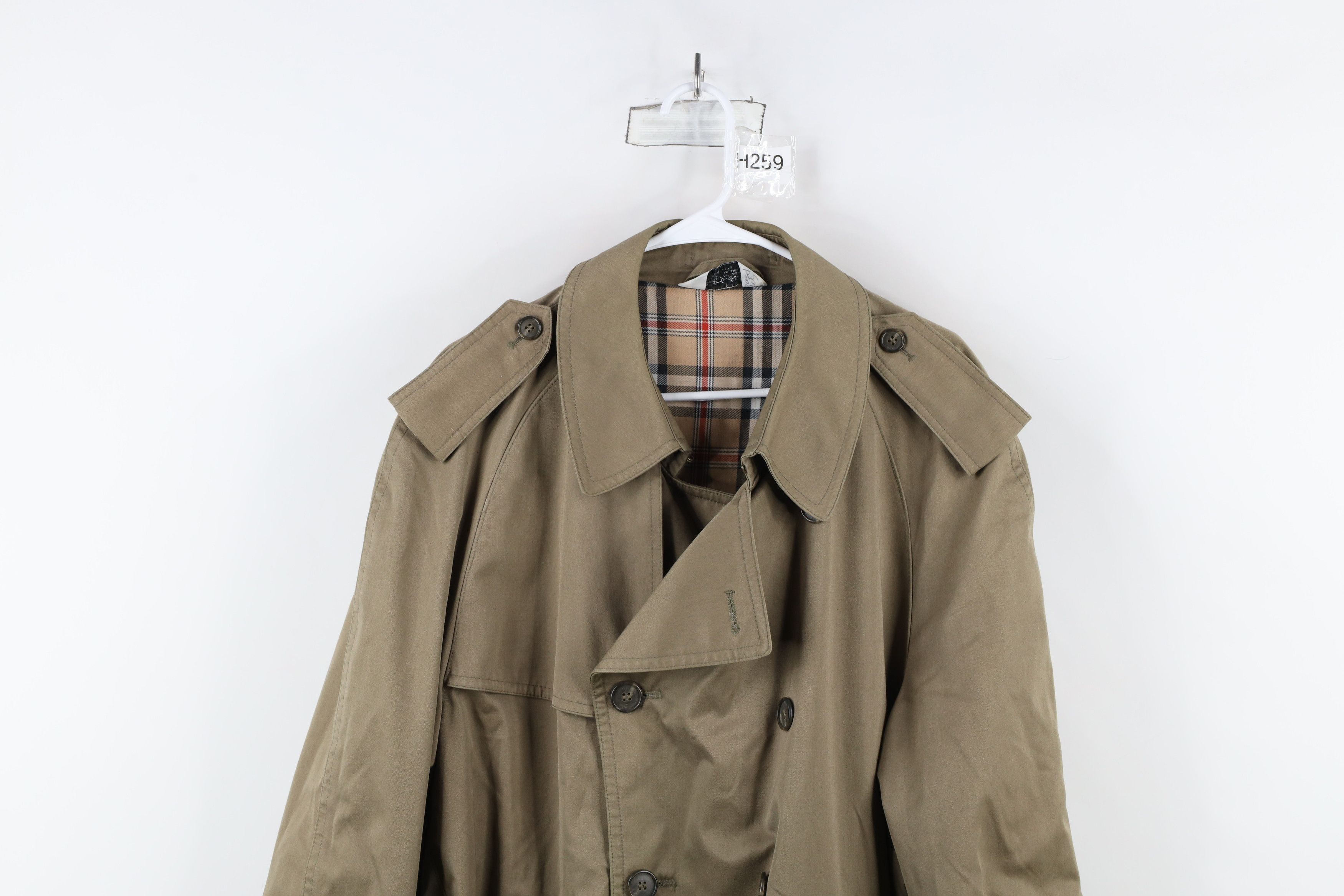 Vintage Vintage 90s Streetewar Lined Belted Trench Coat Beige Size US XXL / EU 58 / 5 - 2 Thumbnail