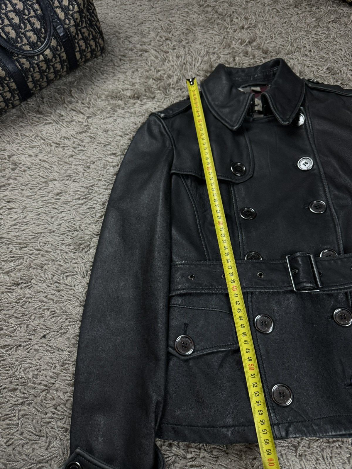 Burberry Leather trench coat Burberry original luxury streetwear item Size S / US 4 / IT 40 - 6 Thumbnail