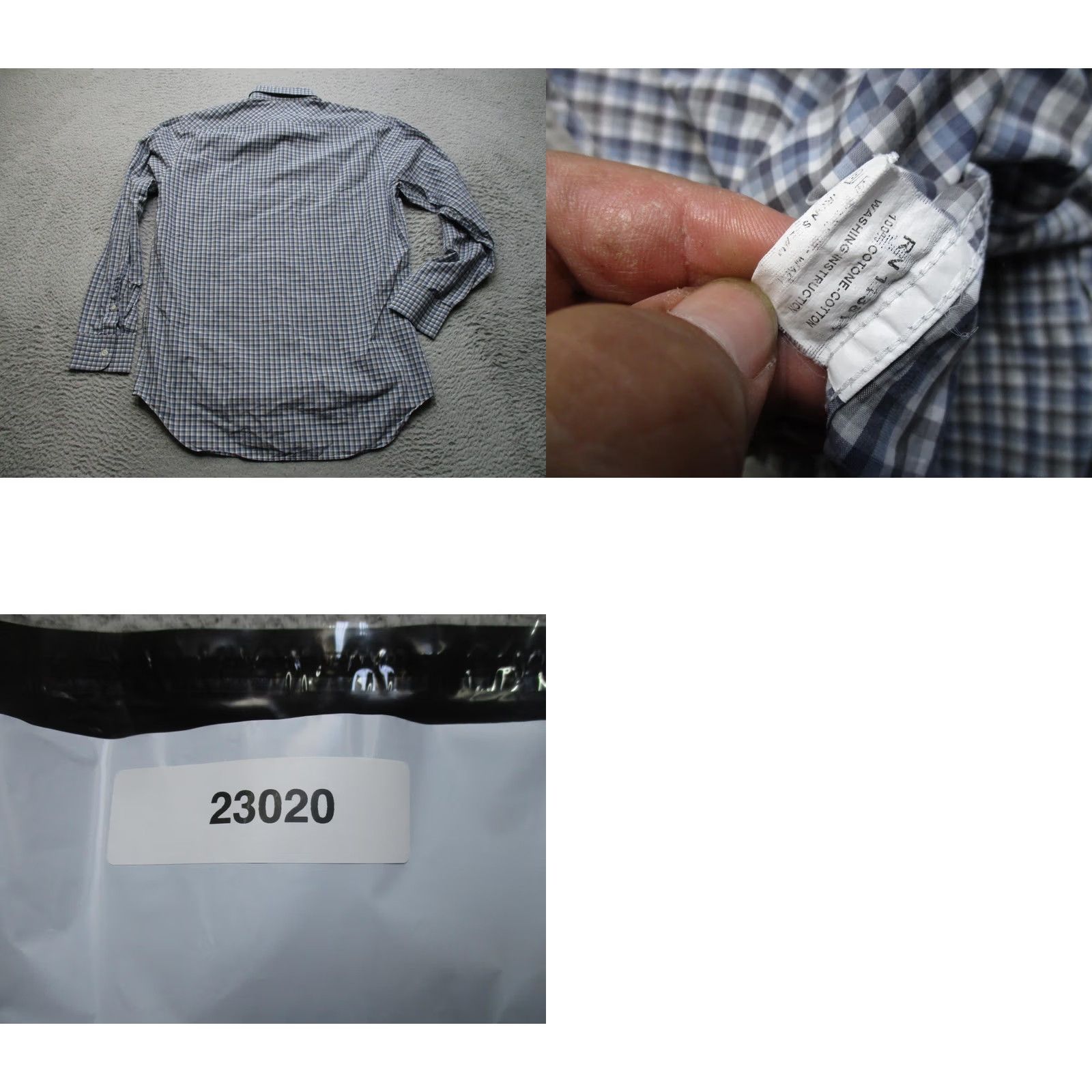 Billy Reid Billy Reid Shirt Mens M Blue Check Long Sleeve Button-Up Cotton Casual Size US M / EU 48-50 / 2 - 8 Thumbnail