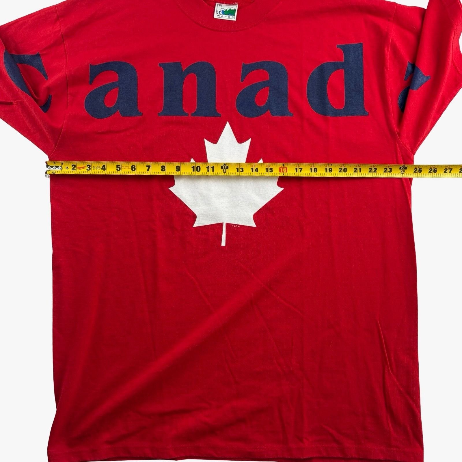 Other VTG Waves Men’s 100% Cotton Canada Maple Leaf Crew Neck T-Sh Size US XL / EU 56 / 4 - 6 Thumbnail