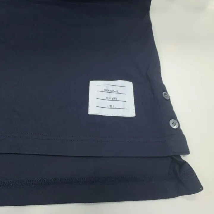 Thom Browne Navy Short Sleeve T-Shirt -2507