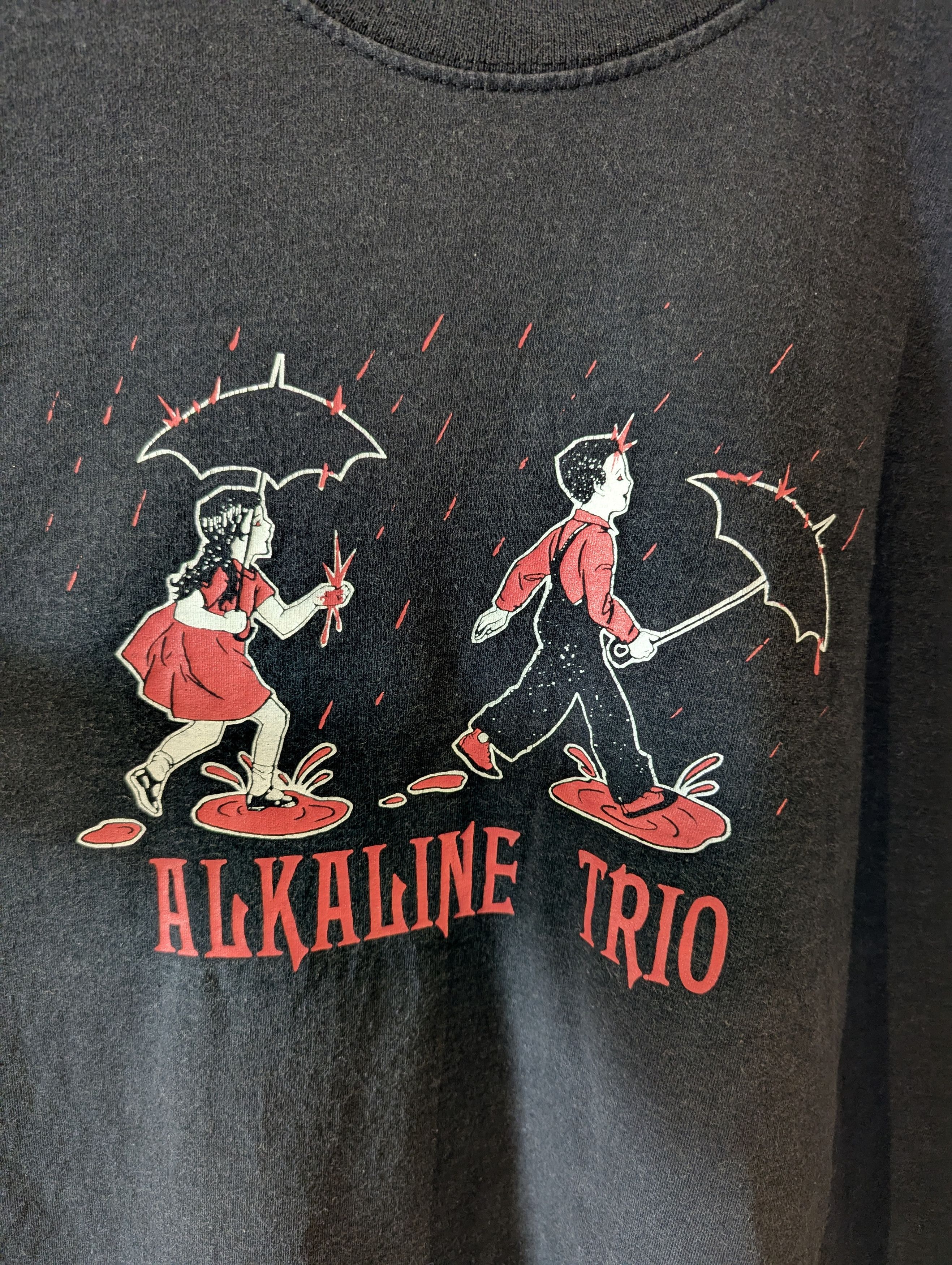 Fruit Of The Loom ALKALINE TRIO VINTAGE 2002 TOUR BAND T-SHIRT - PUNK ROCK Size US XL / EU 56 / 4 - 2 Thumbnail