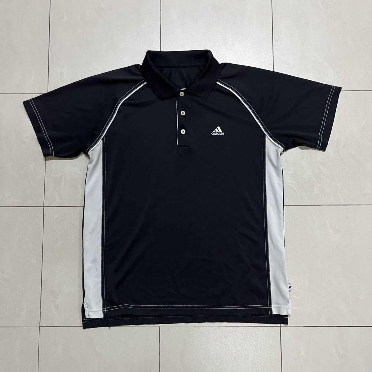 Adidas × Vintage Vintage Adidas Jersey Polo Shirt Size US M / EU 48-50 / 2 - 2 Thumbnail
