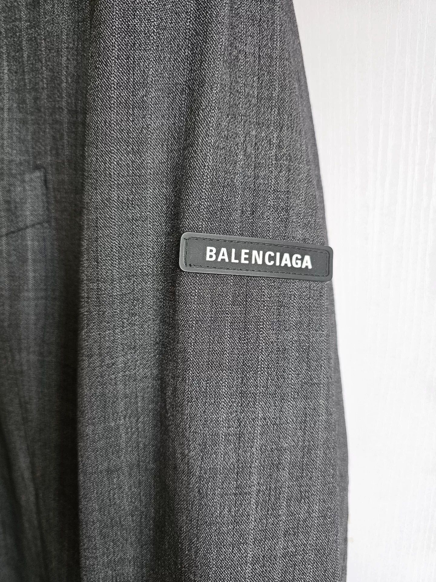 Balenciaga gray wool suit jacket by Balenciaga Size US L / EU 52-54 / 3 - 3 Thumbnail