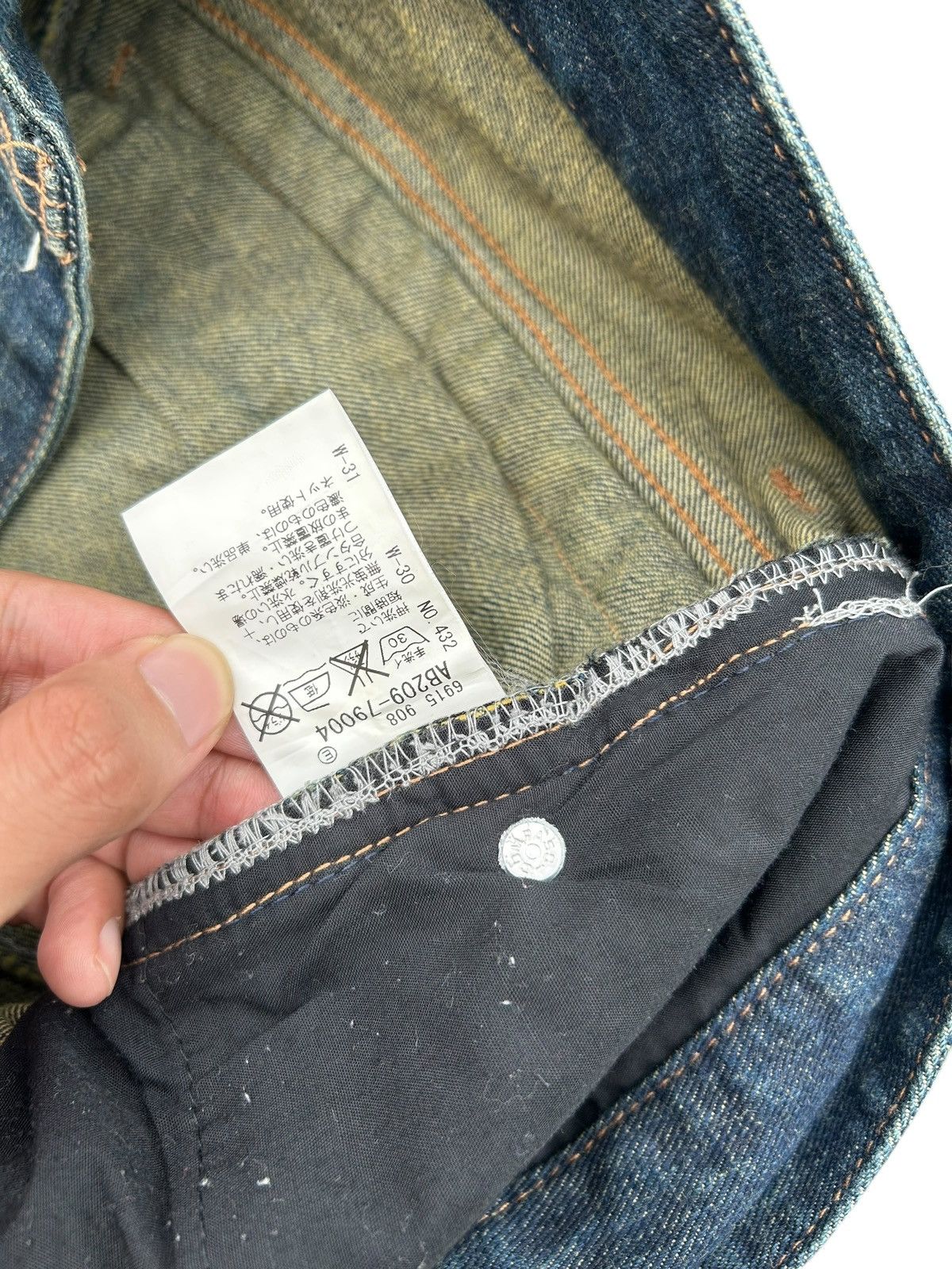Kapital Soul Of Freedom Japanese Punk Rusty Faded Denim Jeans Size US 36 / EU 52 - 9 Thumbnail