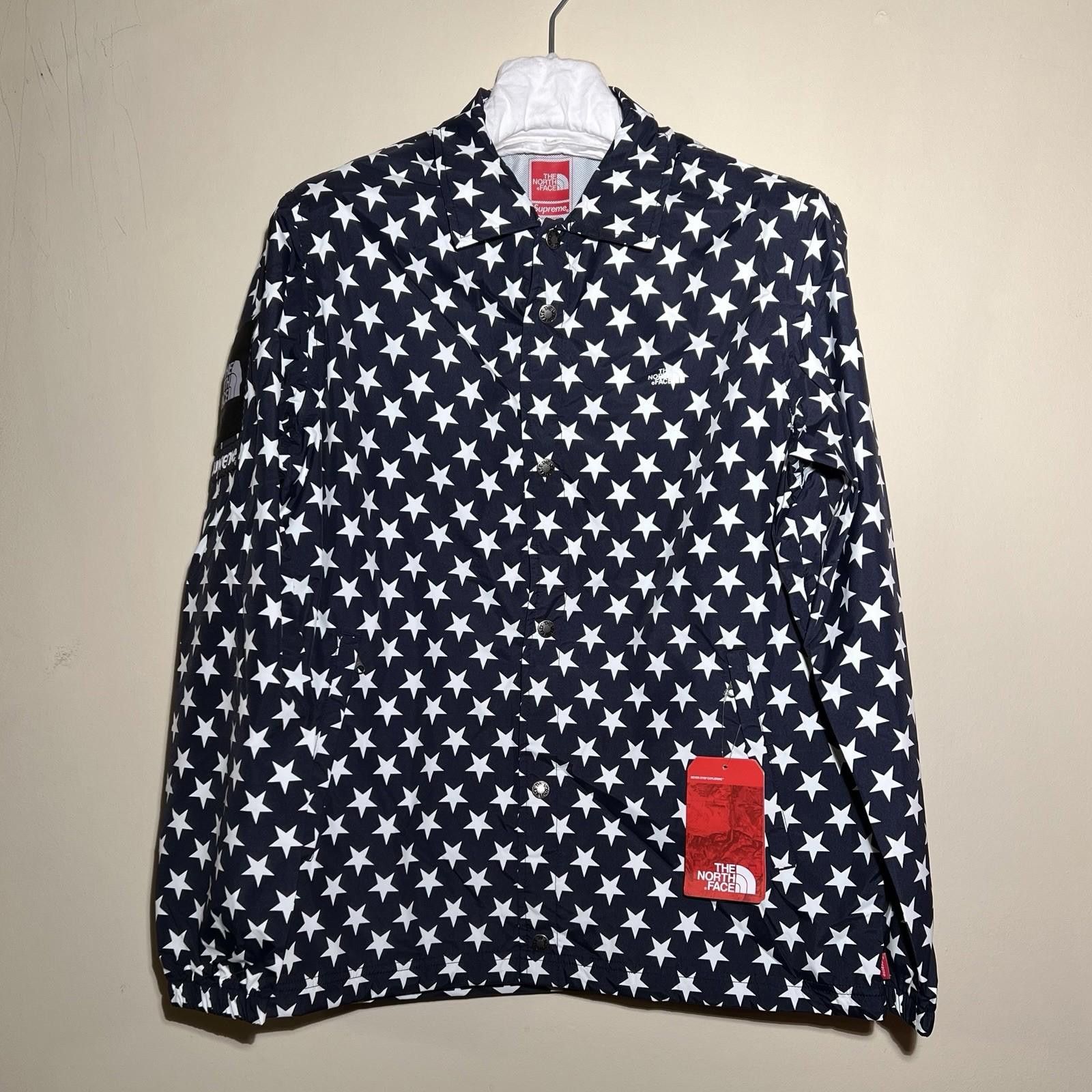 SS15 Supreme The North Face Packable Coaches Jacket Stars M
