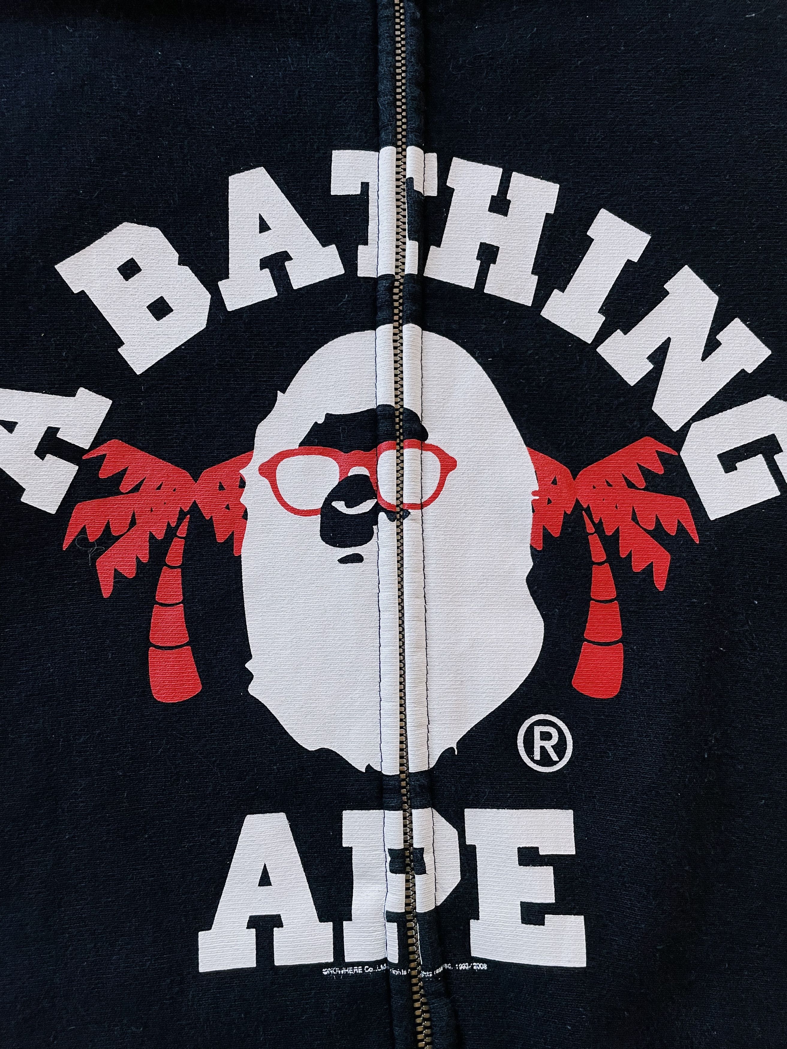Bape Vintage 2008 Bape LA Limited College Logo Full zip Hoodie Size US XL / EU 56 / 4 - 3 Thumbnail