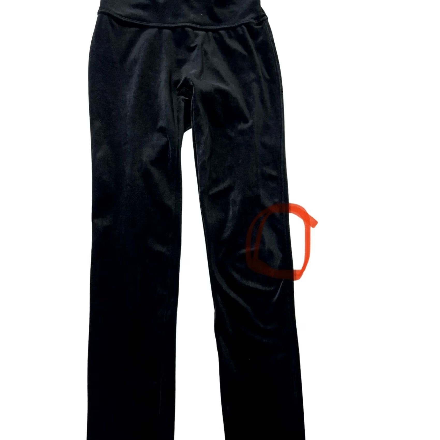 Spanx Spanx Black Velvet Leggings High Rise Stretch Party Classic Pull On Women’s Sz S Size 28" / US 6 / IT 42 - 5 Thumbnail