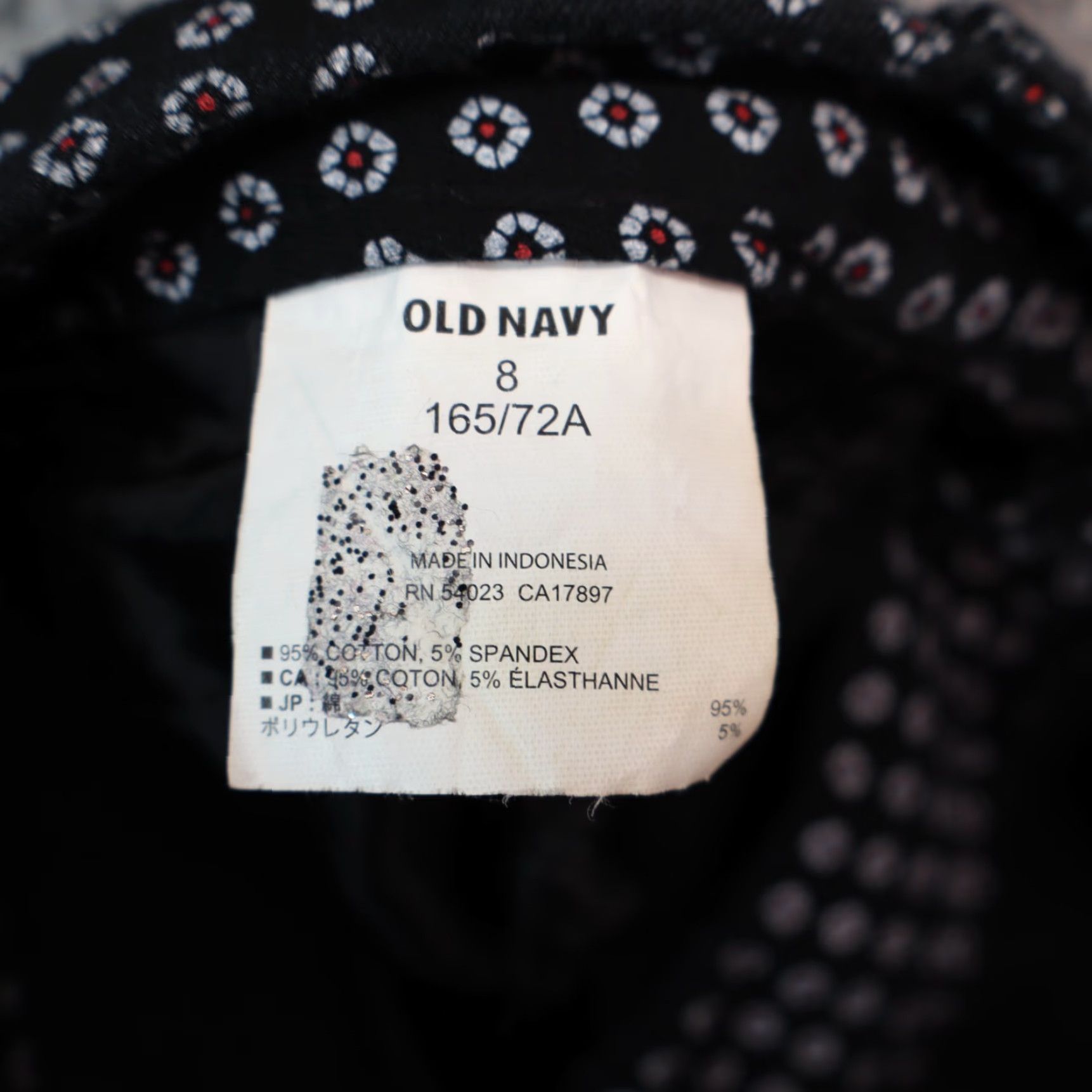 Old Navy Old Navy Womens Pants 8 Regular Diamond Pattern Argyle Diva Chino Pockets Casual Blue Size 30" / US 8 / IT 44 - 7 Thumbnail