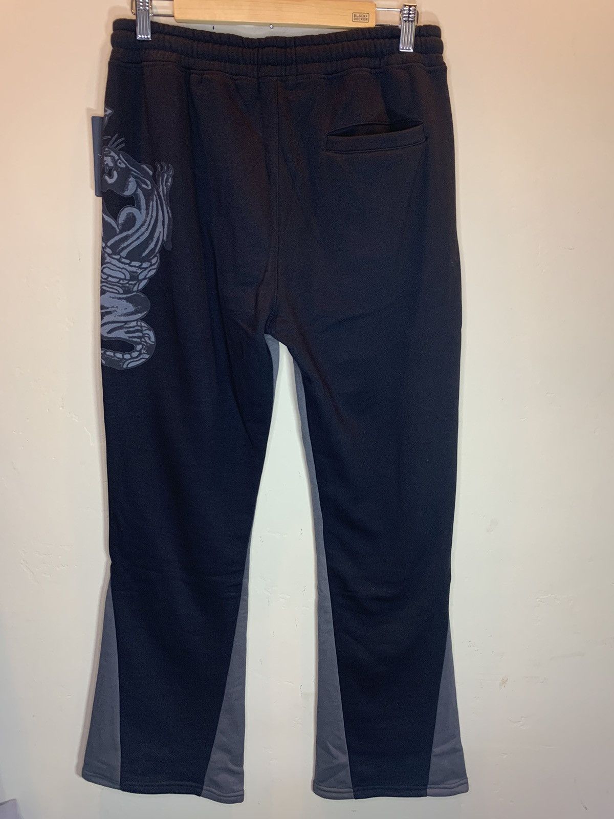 Ed Hardy *RARE* New Ed Hardy Flared Sweatpants Tattoo Art Wide Leg M Size US 32 / EU 48 - 2 Thumbnail