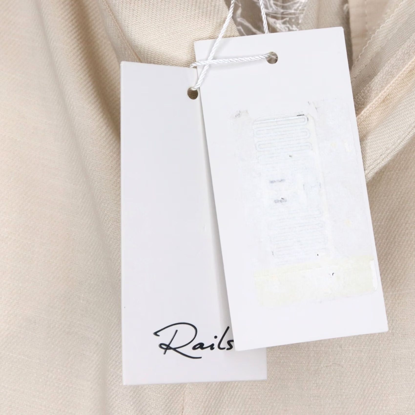 Rails Rails Womens Pants Sz 10 Marine Sand Linen Blend Wide Leg Career Office Dress Pants Beige 32 In Inseam 29 Waist Womens Size 32" / US 10 / IT 46 - 4 Thumbnail