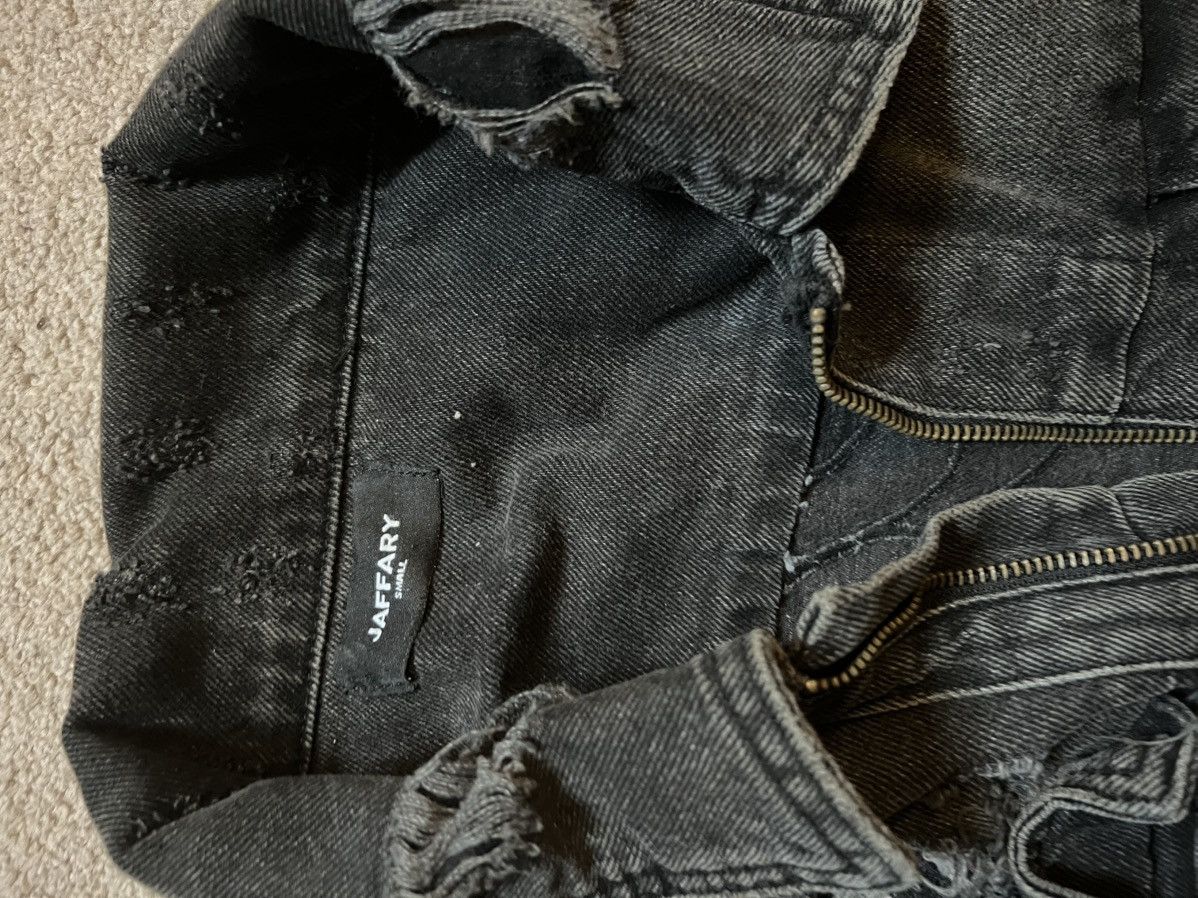 Black Denim Jacket Double zip