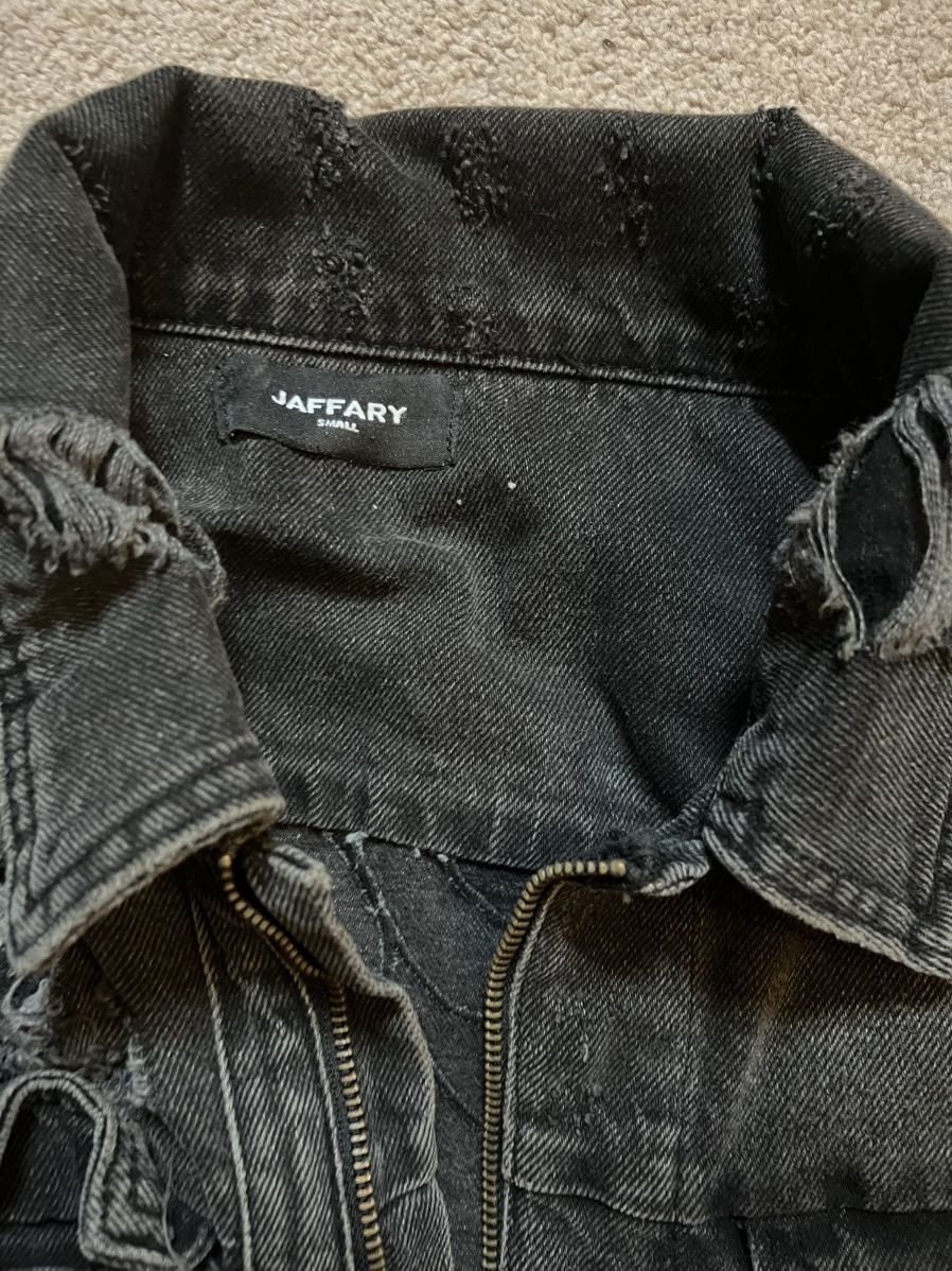 Vintage Black Denim Jacket Double zip Size US S / EU 44-46 / 1 - 5 Thumbnail