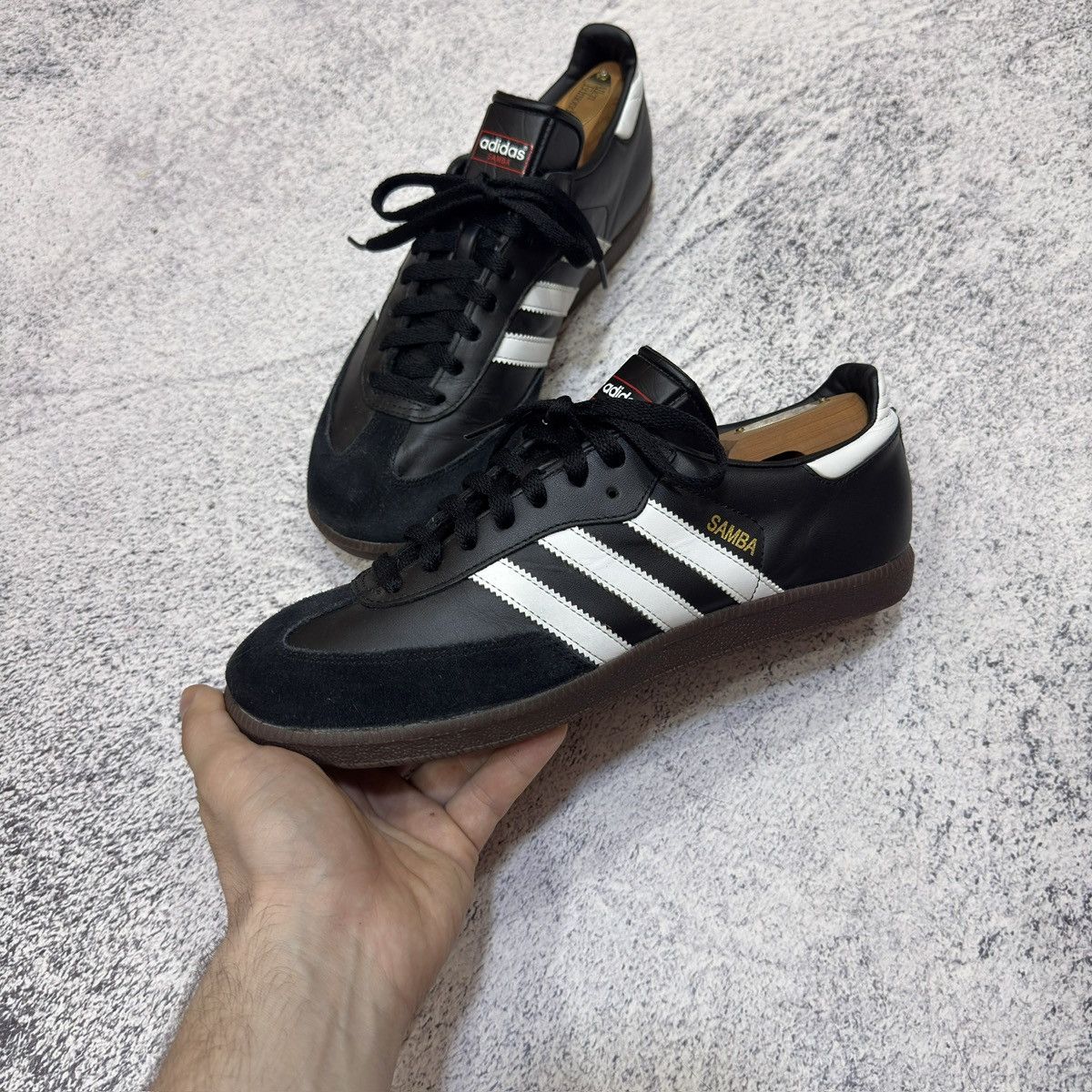 Adidas Adidas Samba Classic Black Leather US8.5 UK8 EU42 Size US 8.5 / EU 41-42 - 7 Thumbnail