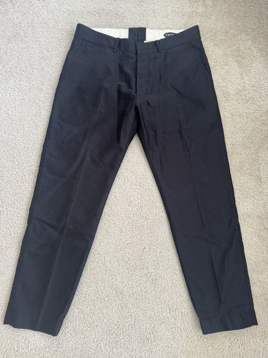 Tom Ford Cotton Chinos Trousers - Black, size 36