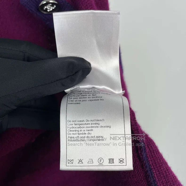 Chanel Chanel 23B Purple Cashmere Cardigan coat Size XXS / US 00 / IT 34 - 8 Thumbnail