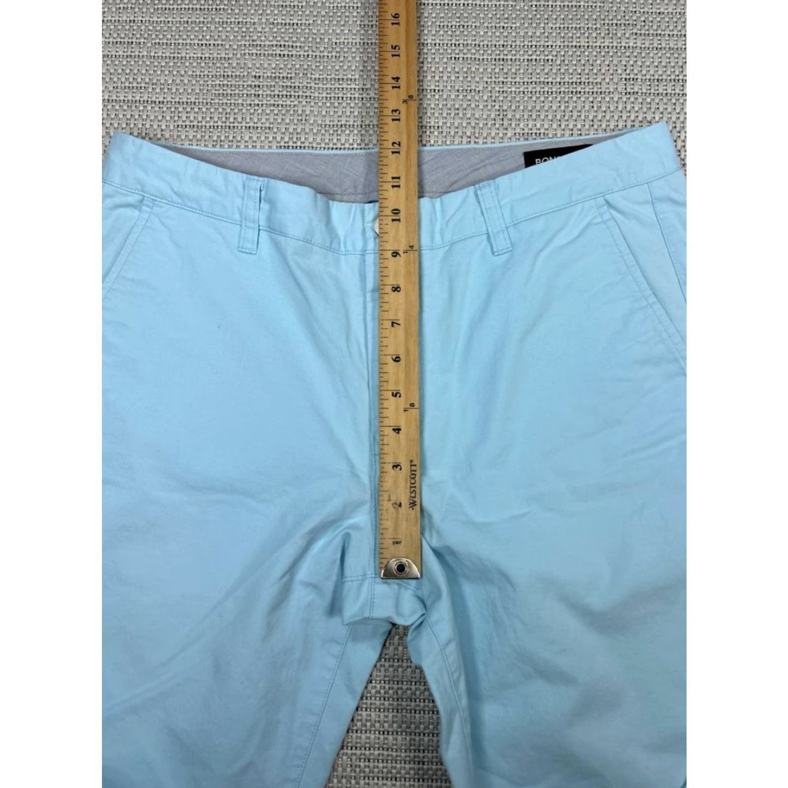 Bonobos Bonobos Chino Pants Mens 33 Athletic Fit Blue Mid Rise Straight Leg Cotton Spandex Casual Size US 33 - 7 Thumbnail