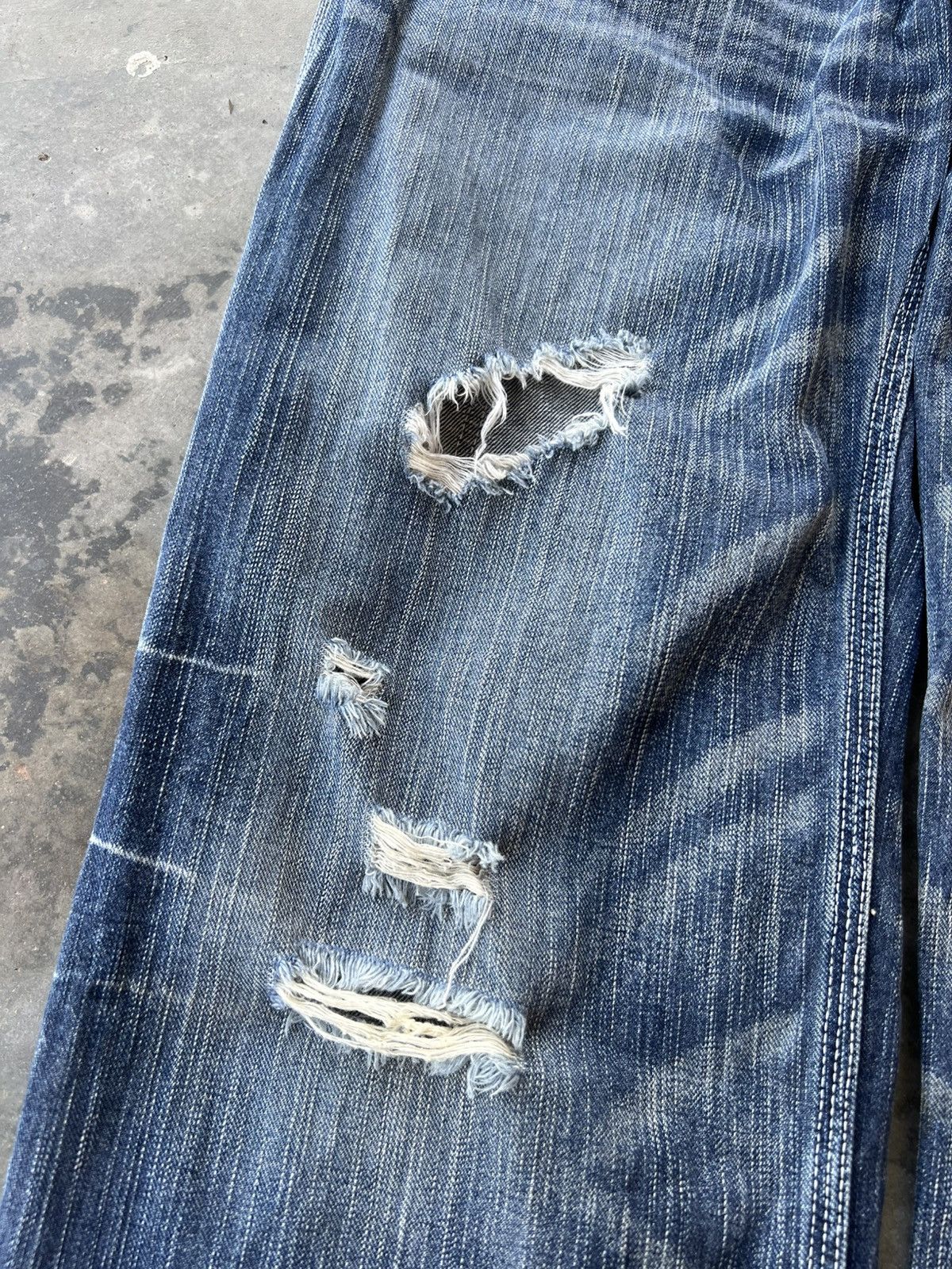 Edwin 💥Flare 💥Vintage Edwin XVS Distress Washed Jean Size US 33 - 5 Thumbnail