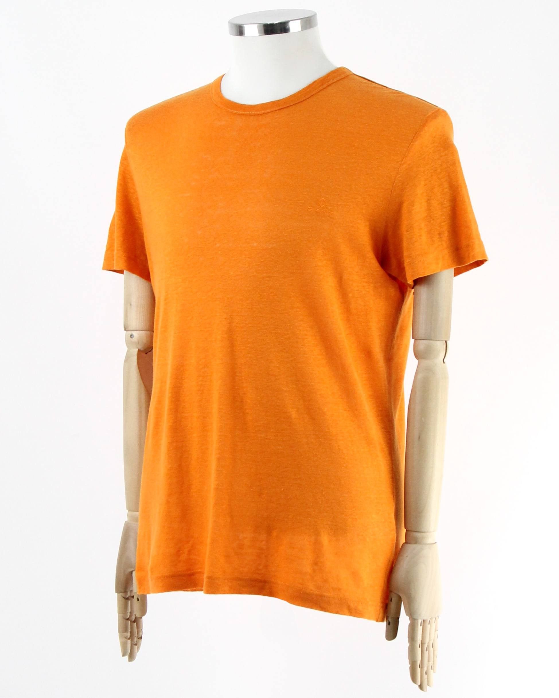 Gant GANT Linen orange T-shirt Size US M / EU 48-50 / 2 - 2 Thumbnail