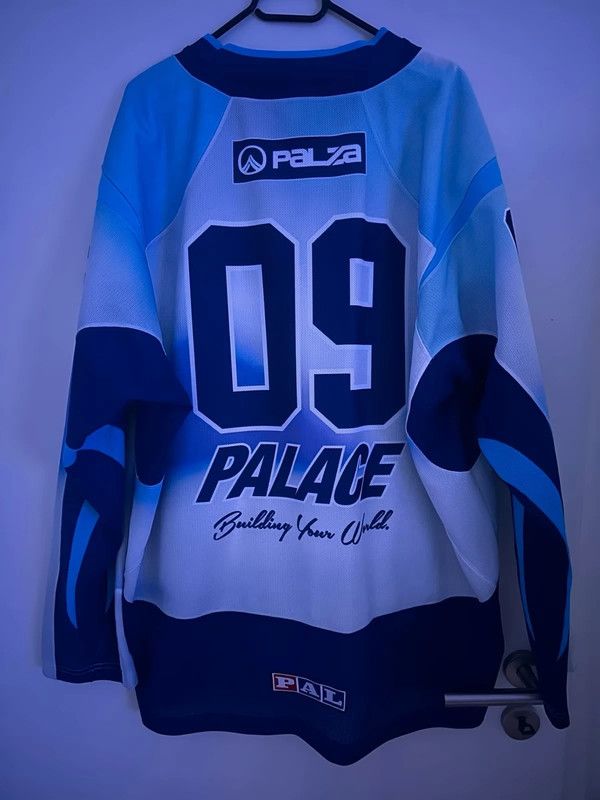 Palace Palace Building Your World Hockey Jersey – Blue – Rare XXL Size US XXL / EU 58 / 5 - 2 Thumbnail