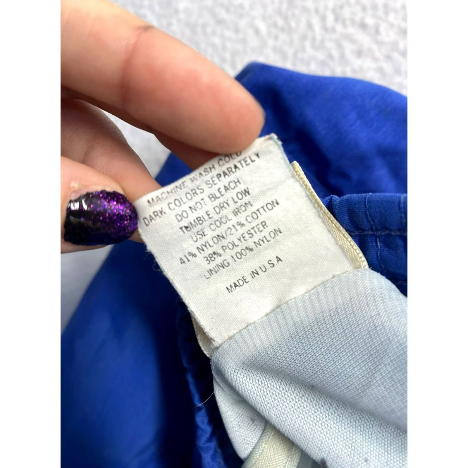 Vintage VINTAGE L.L. Bean Trunks Bottom Men Large Blue Swim Trunks Tie Waist Pockets Back Seam Fair Size US 33 - 7 Thumbnail