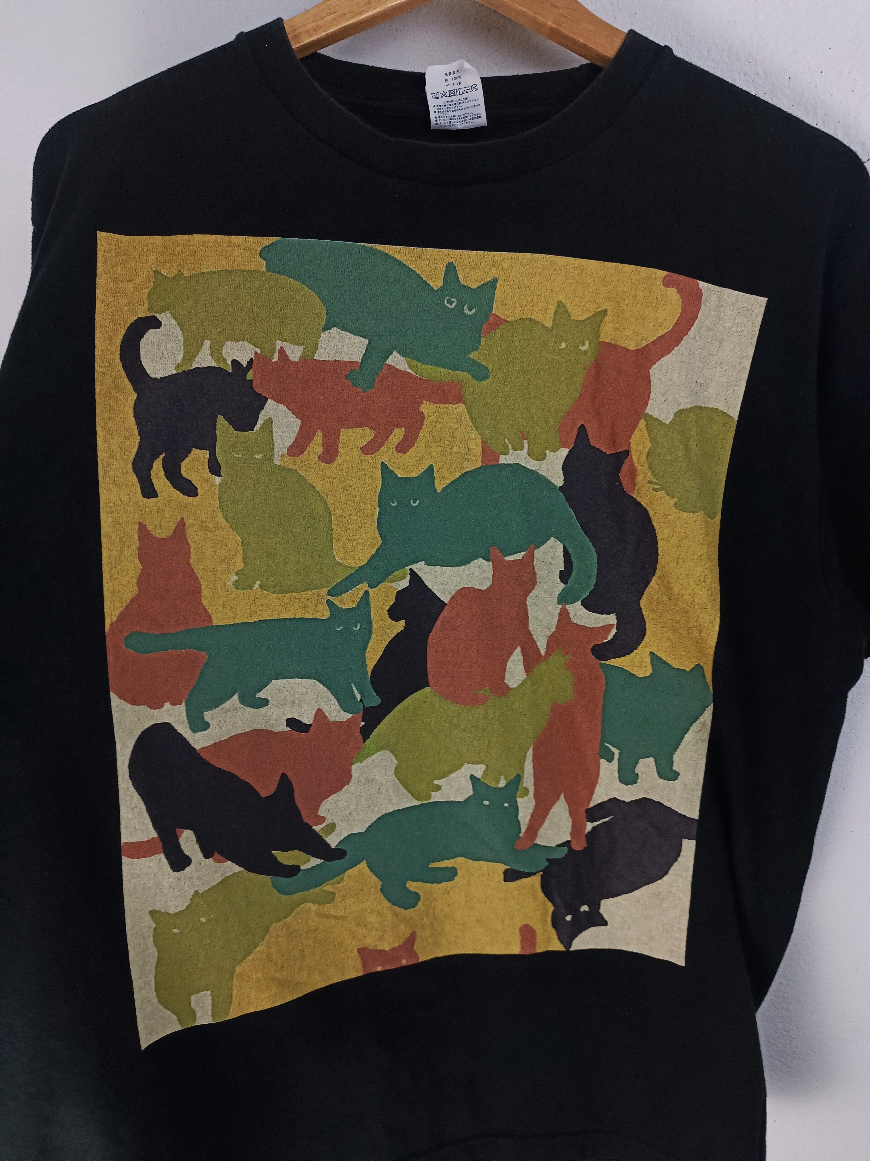 Vintage VINTAGE CATMOUFLAGE KITTY CUTE PET CAT DOG TEE Size US L / EU 52-54 / 3 - 11 Thumbnail