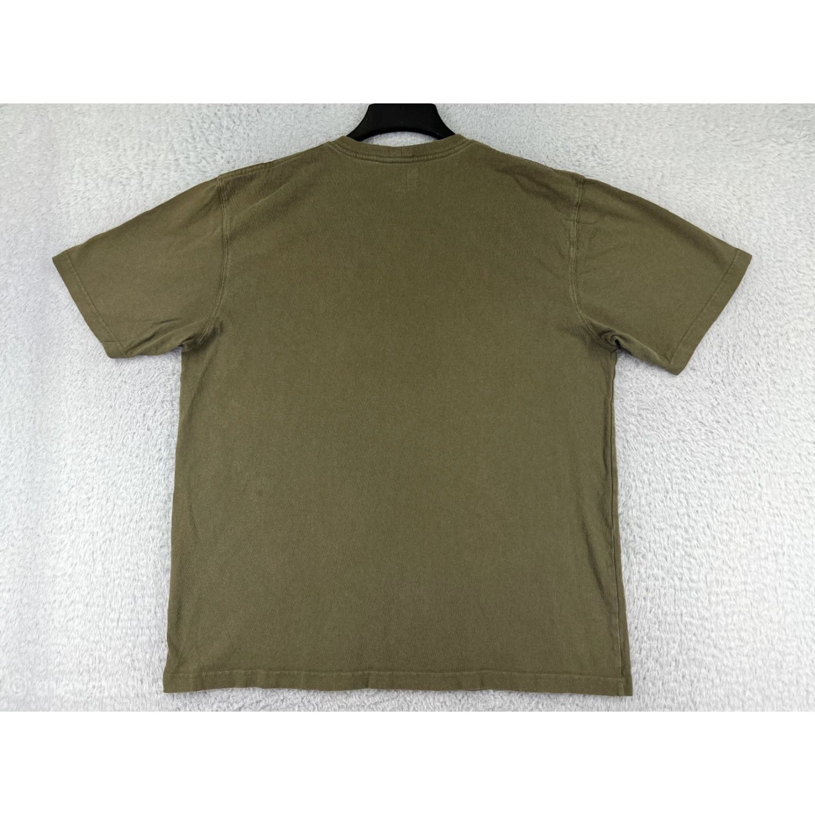 Carhartt Carhartt Shirt Mens Large Green Short Sleeve Crew Neck Pocket 100% Cotton K87 - Workwear T-Shirt, Vintage-Style Details Size US L / EU 52-54 / 3 - 2 Thumbnail